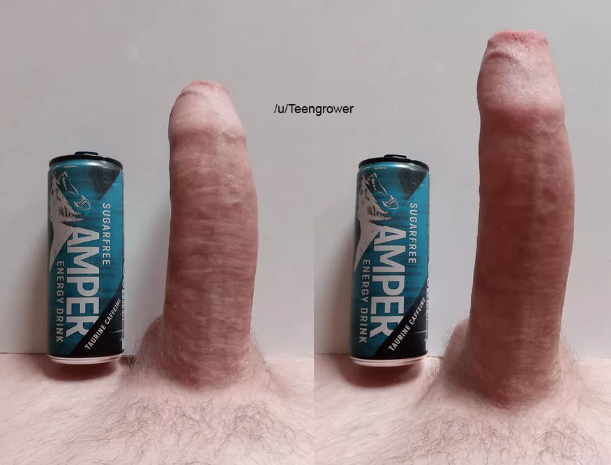 My semi and hard next to energy drink! posted by Teengrower