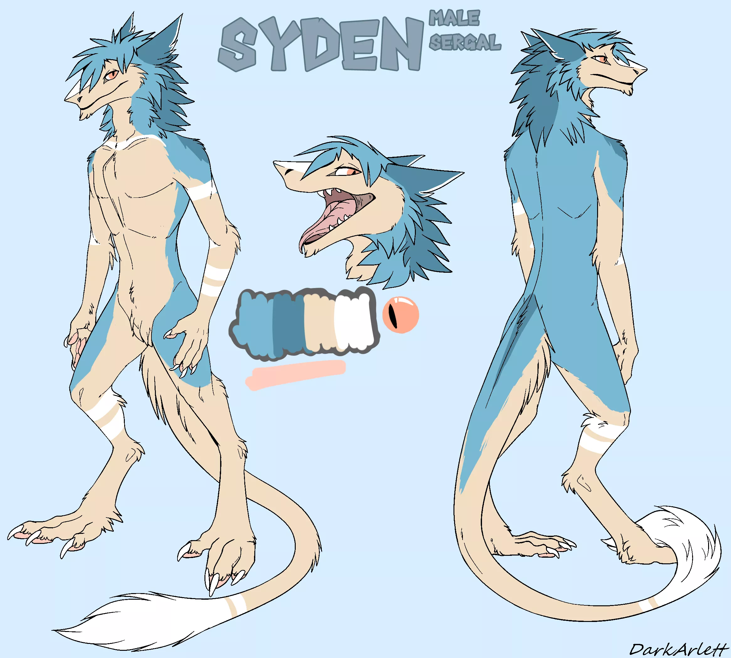 My sergal, Syden free base by Dark-Arlett on DeviantArt posted by The6thNight