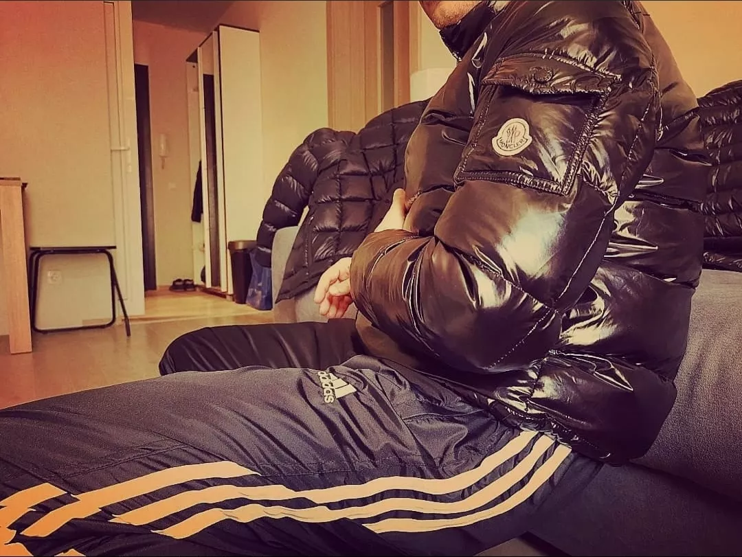 🔞 My sexy nylon puffer jacket and trackies 😍 posted by Moncler_j