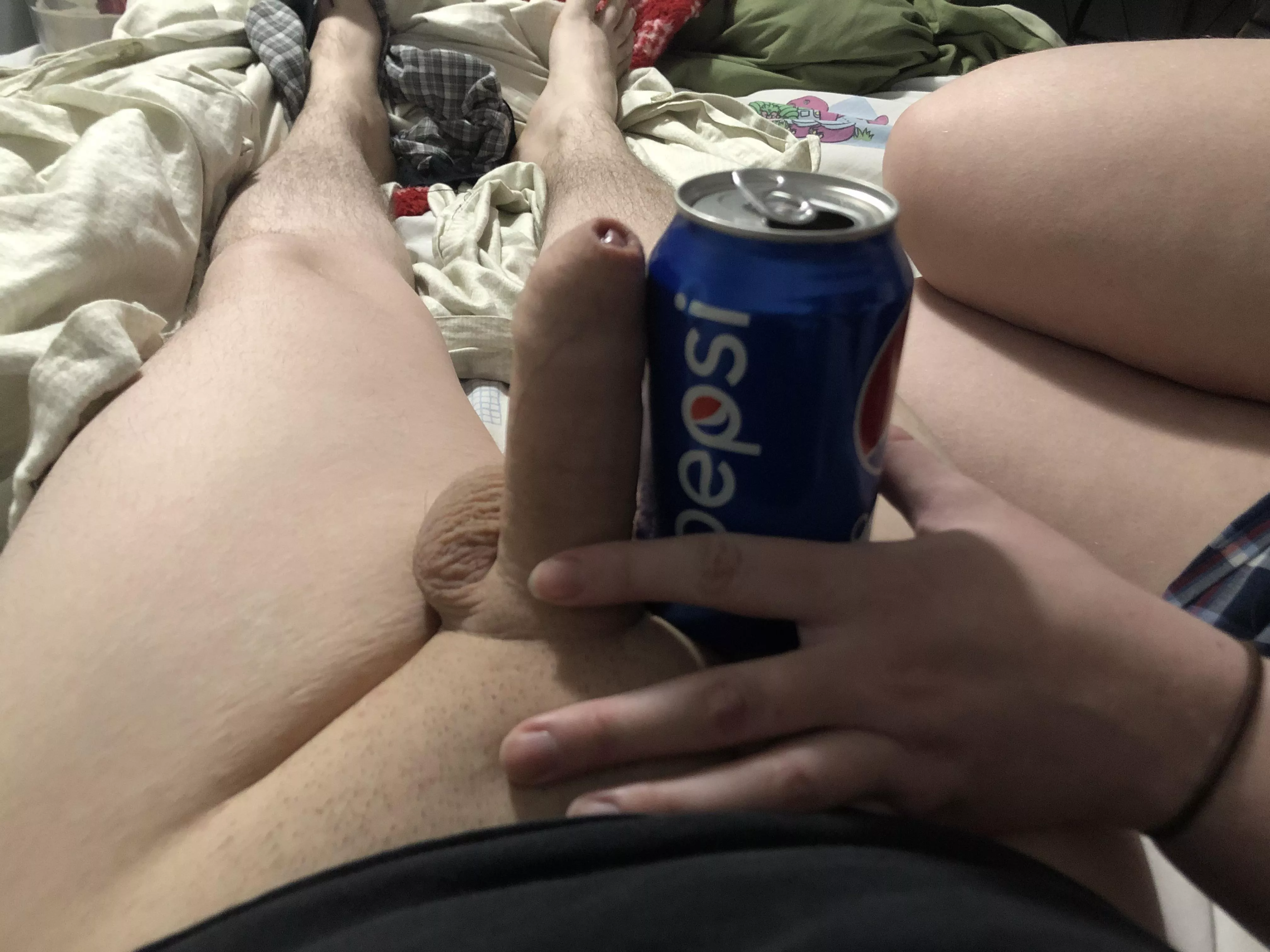 My sissy boyfriend’s dick is barely as big as this Pepsi can :( posted by k_Lfunandlove