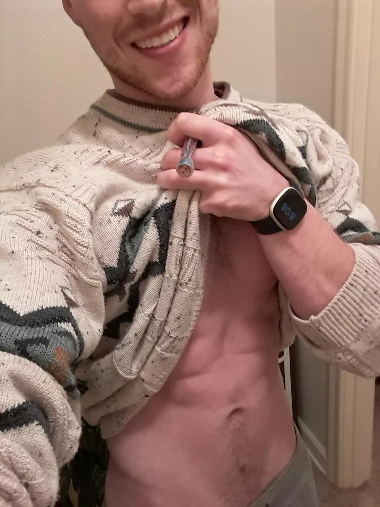 (M)y small but mighty piece and comfy ass sweater posted by sweaterabs