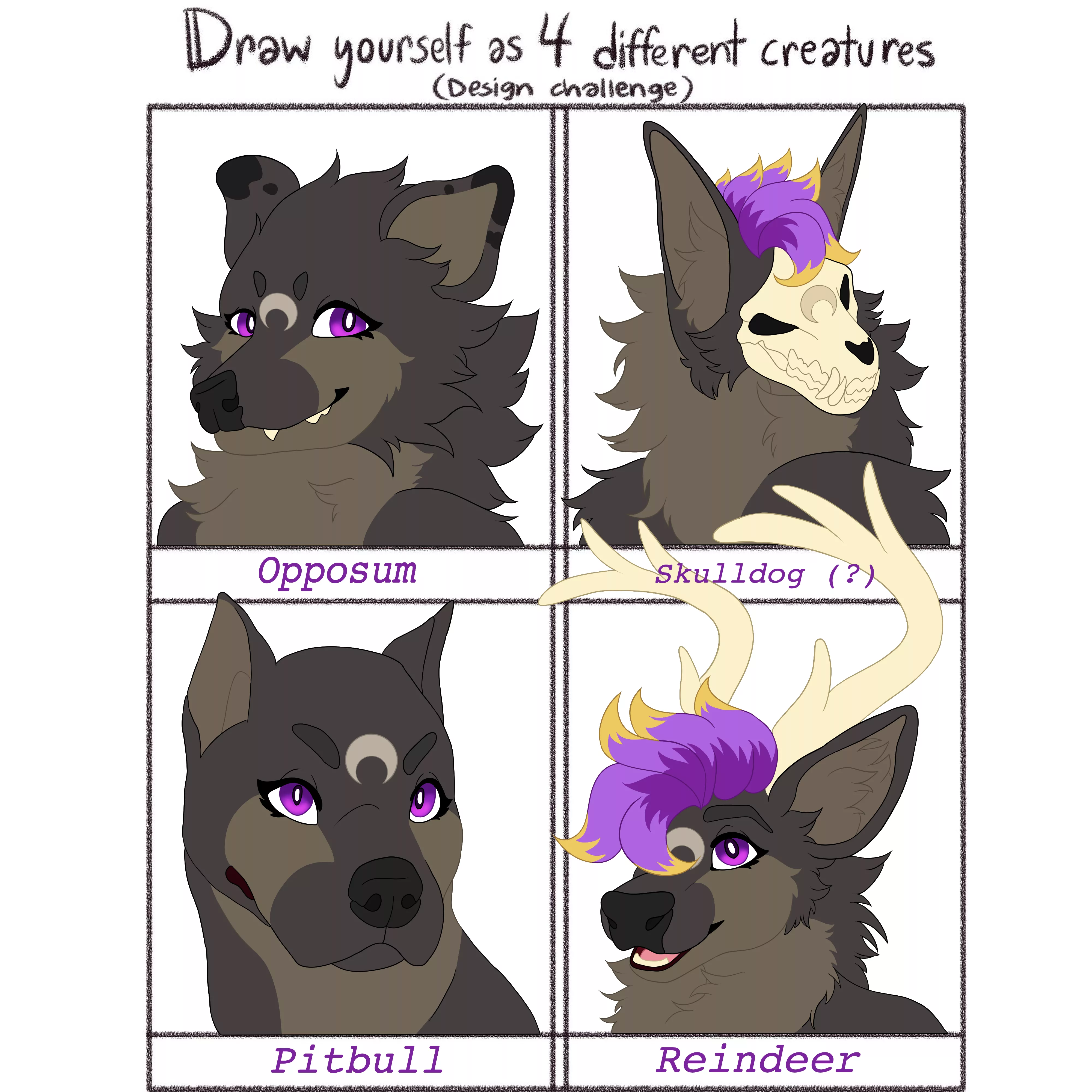 My sona in different styles! (Art by me) posted by corgiyugy