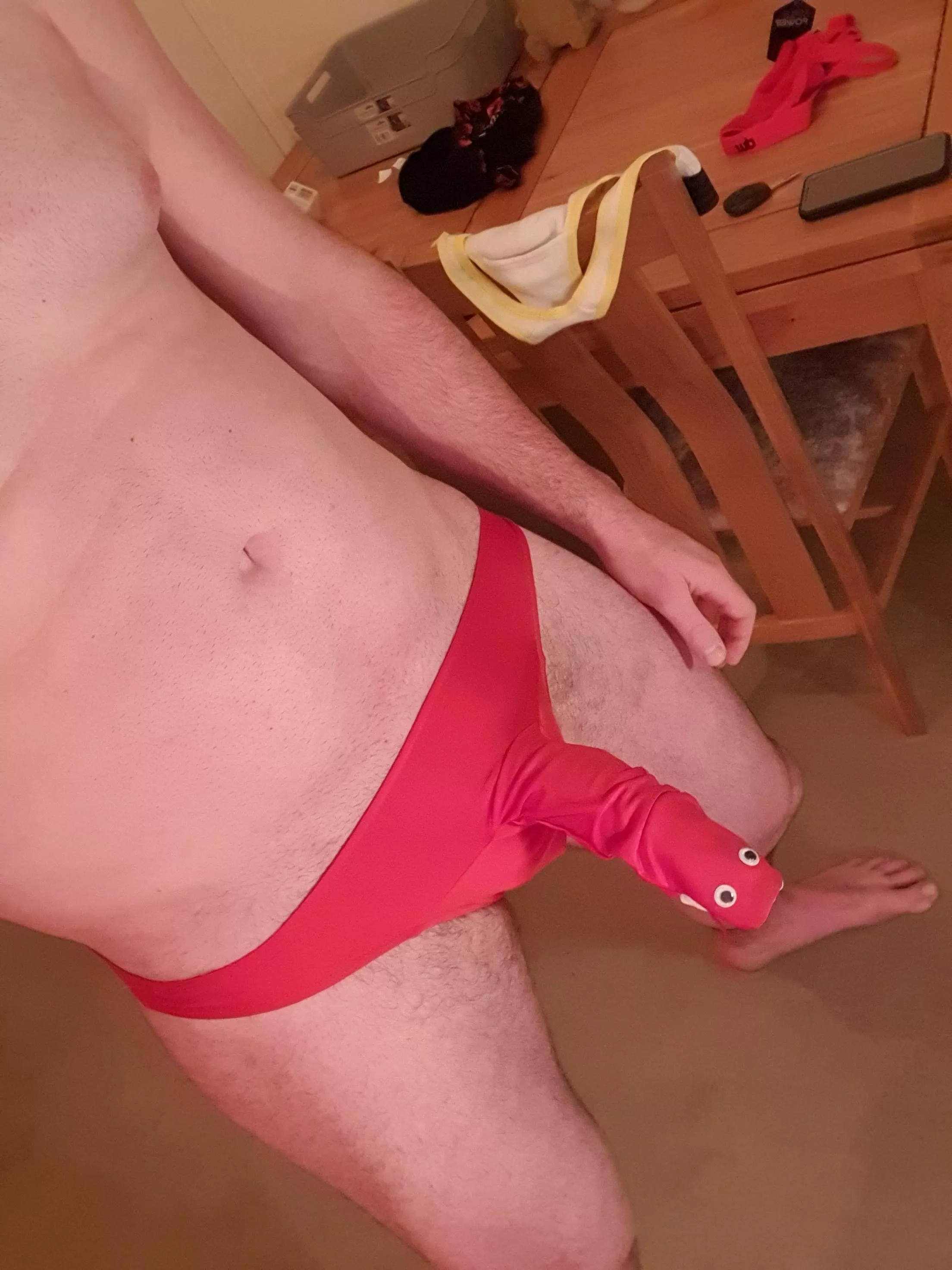 My sub bottom boy loves playing with my snake and swallowing it's venom 🍆💦, Think I'm getting a kink for underwear, find it such a turn on 😍 Wanna taste my venom? 💦 posted by lilandlarge69