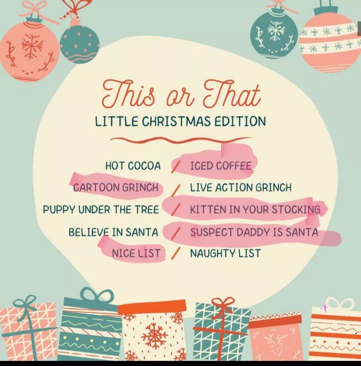 🎄💖My This or That Little Christmas Edition💖🎄 posted by Crazy-Personality-84