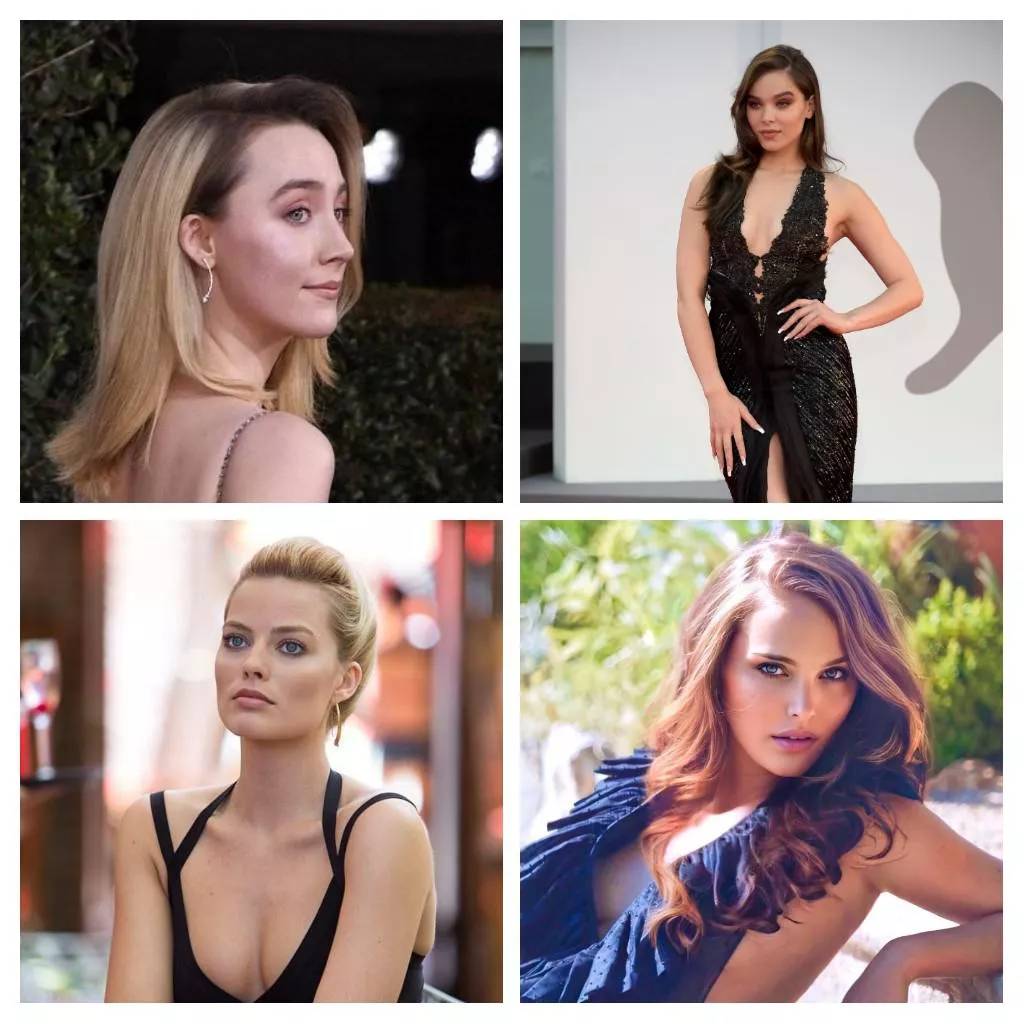 My top 4 Celebs to jerk Off to; Saorise Ronan, Hailee Steinfeld, Margot Robbie, Natalie Portman posted by Horny4Celeb