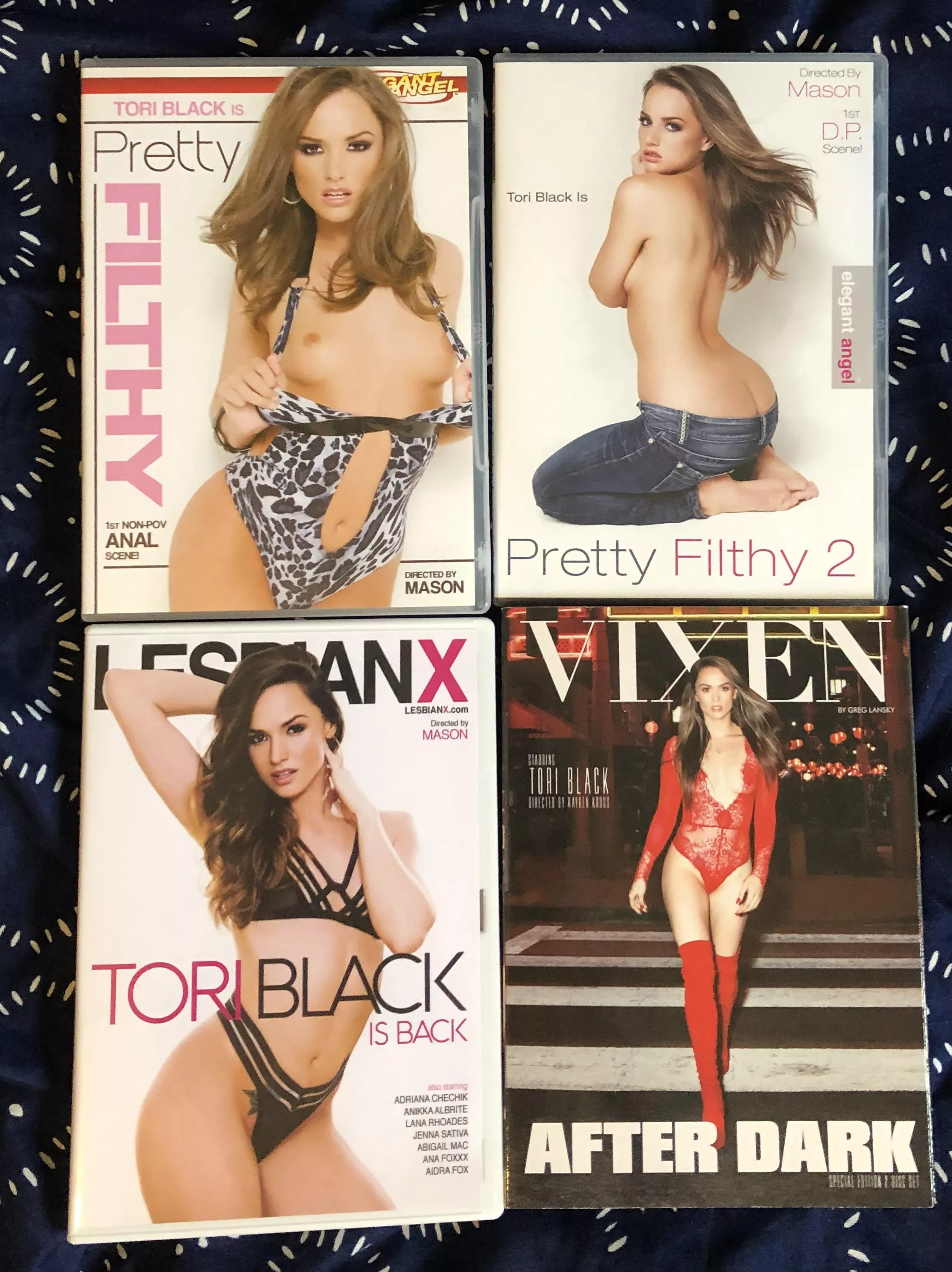 My Tori Black DVD collection. Also own both her fleshlights, have been a big fan for a long time. posted by OurValues2492