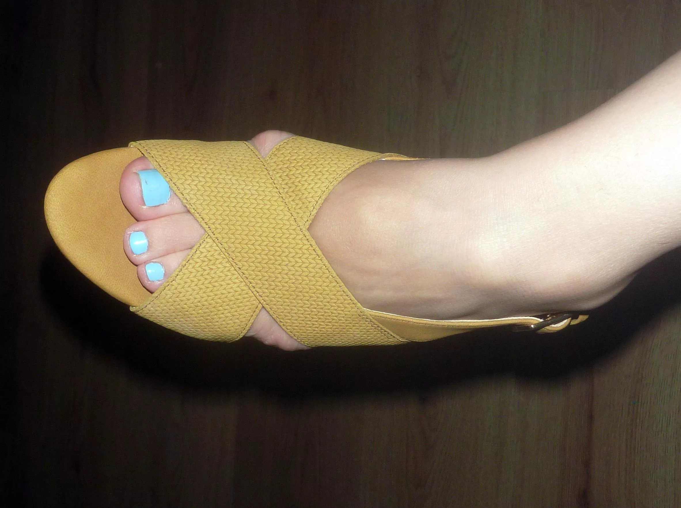 My wife again ! with light blue toe nails this time posted by Book-Narrator