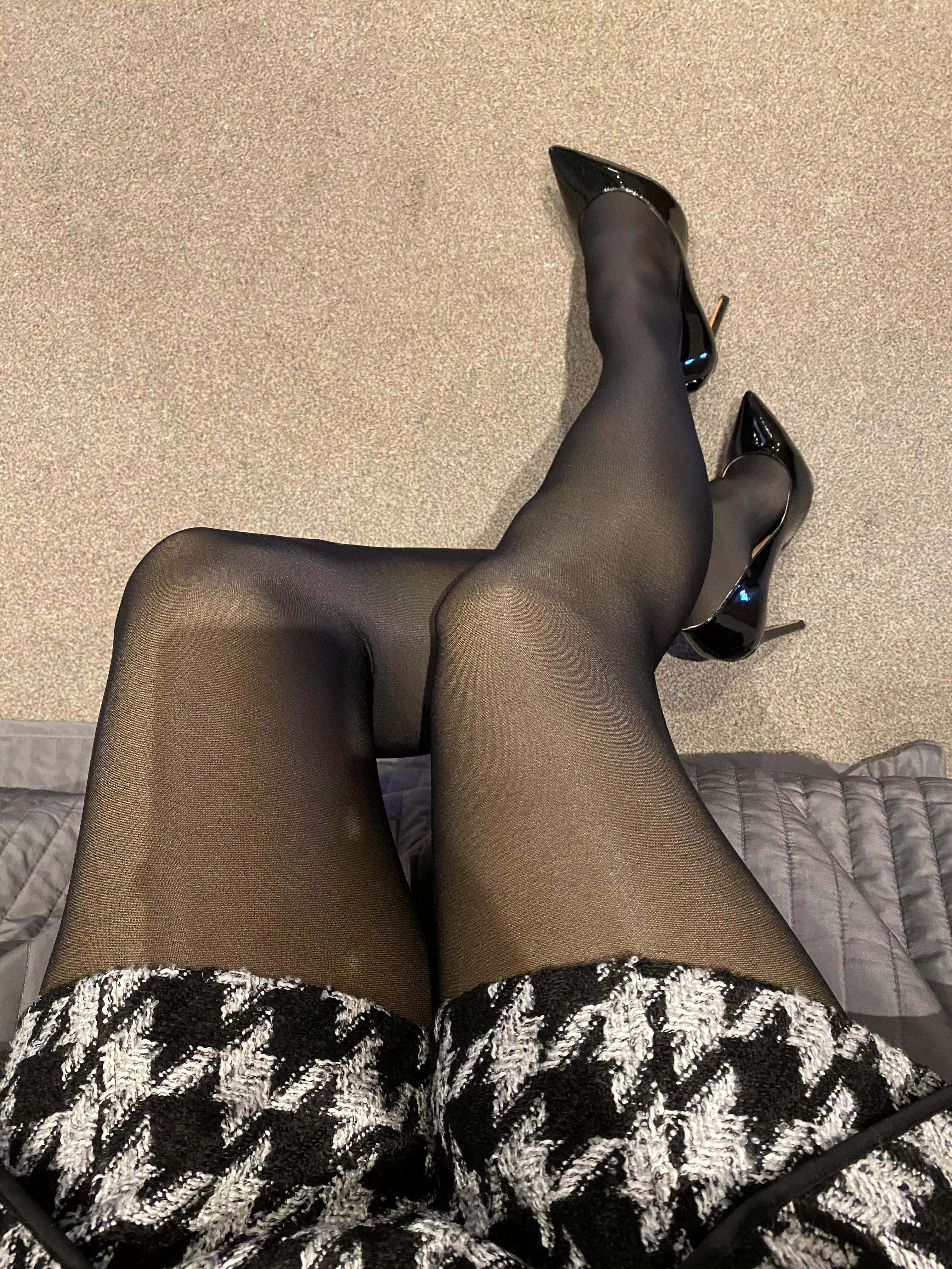 My Wolford Neon 40 tights and Onlymaker heels. posted by mzchristiecream