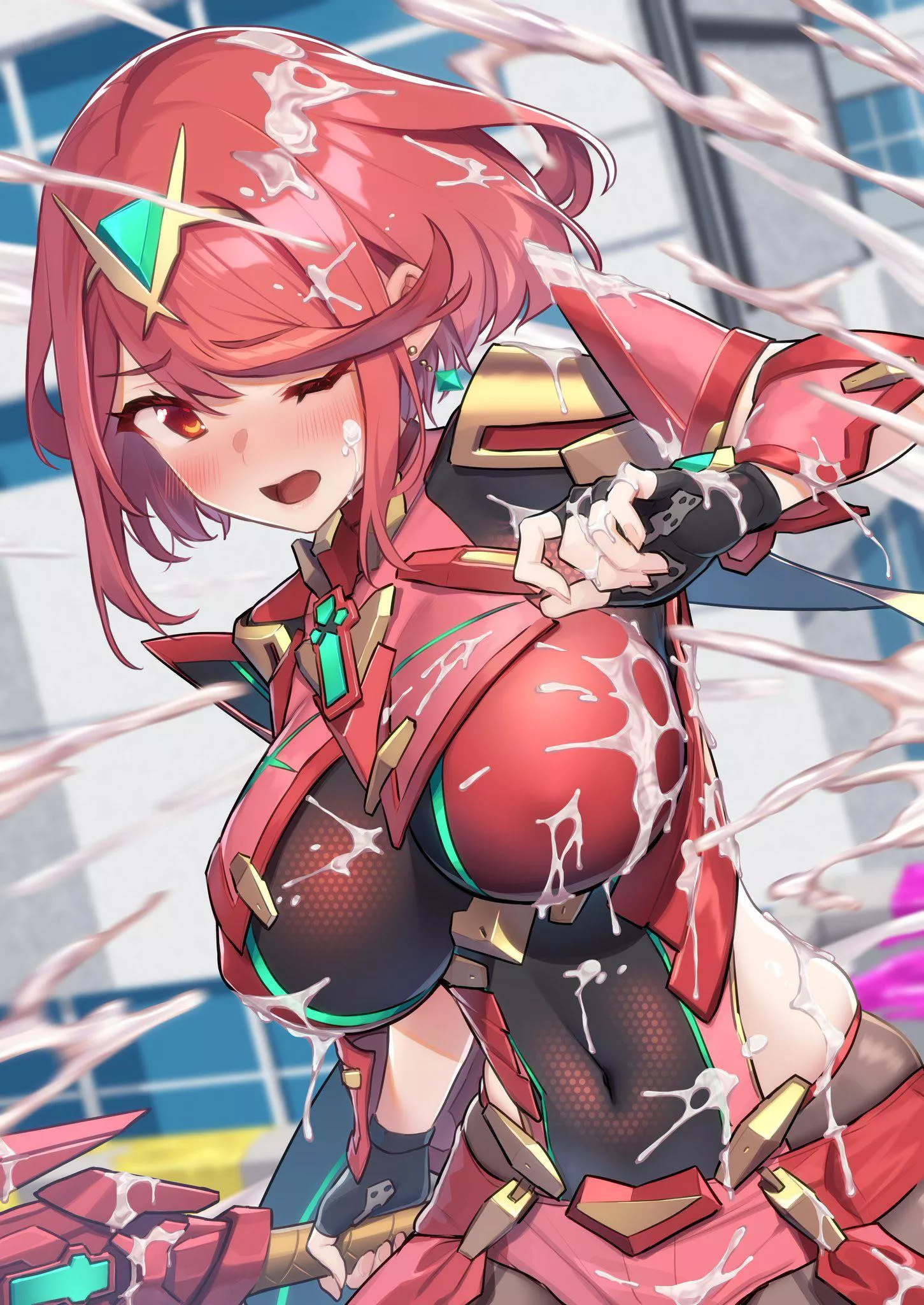 Mysterious white liquid (Pyra) posted by SpagheetiDreams