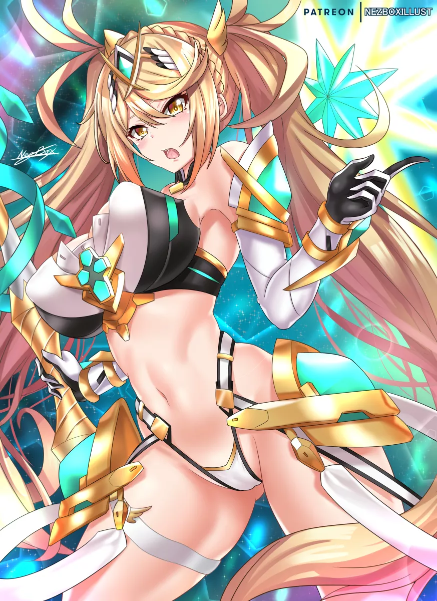 Mythra as Bradamante from Fate [Xenoblade] posted by Terran117