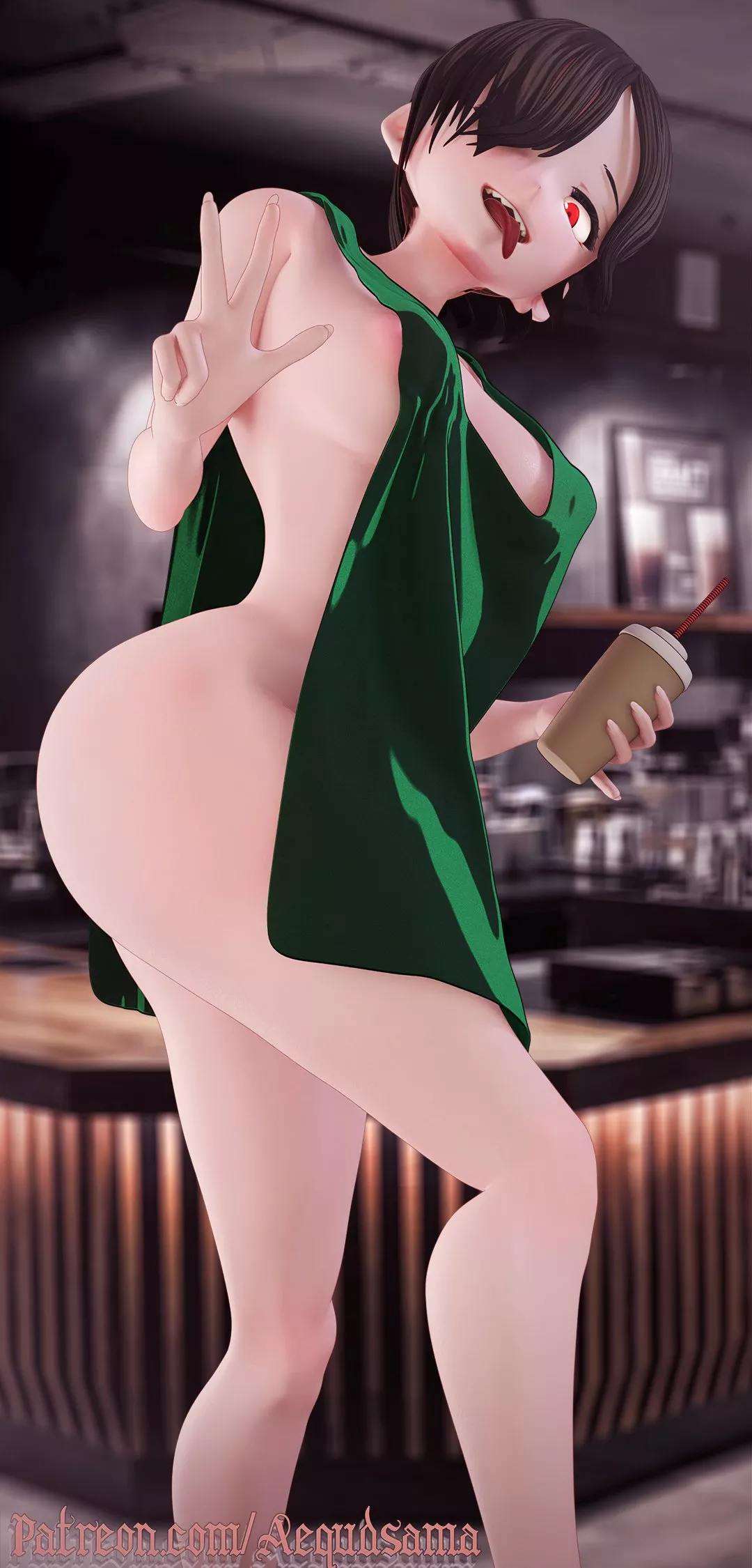 Naked apron Vanica (Aequd) [Black Clover] posted by Aequd