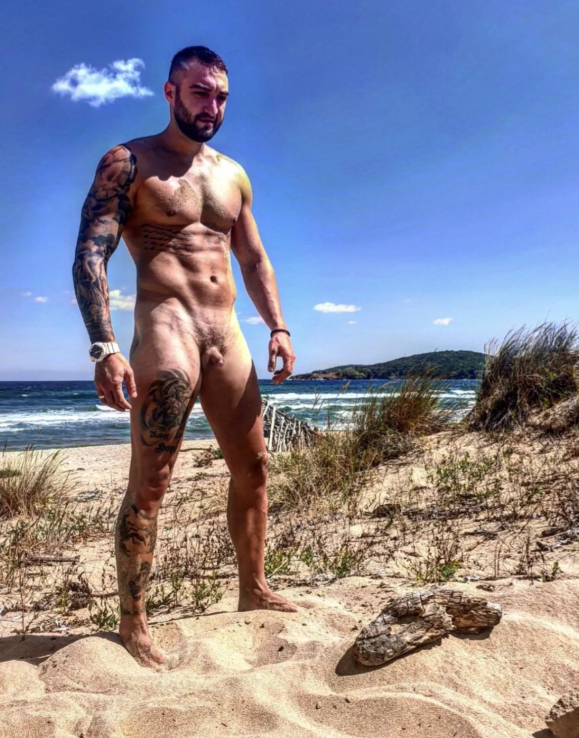 Naked in nude beach.. posted by ccouple90