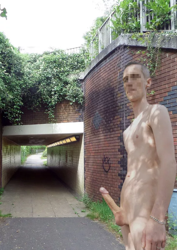 Naked with a boner public path posted by AdamOutdoor