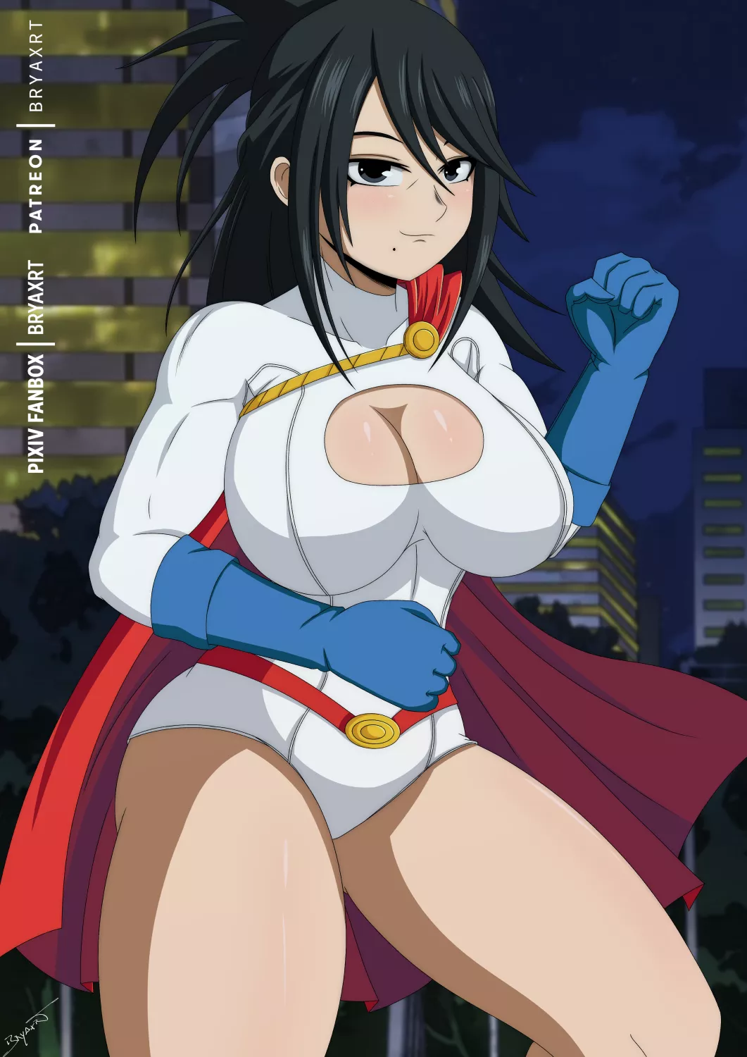 Nana Shimura cosplaying Power Girl (Bryaxrt) posted by Rune_OnceGreat