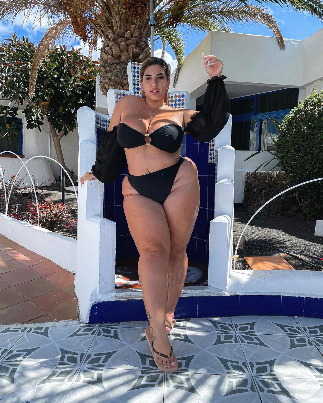 Natalia Lozano looking plump and sexy in a black bikini posted by Udderluvr2020