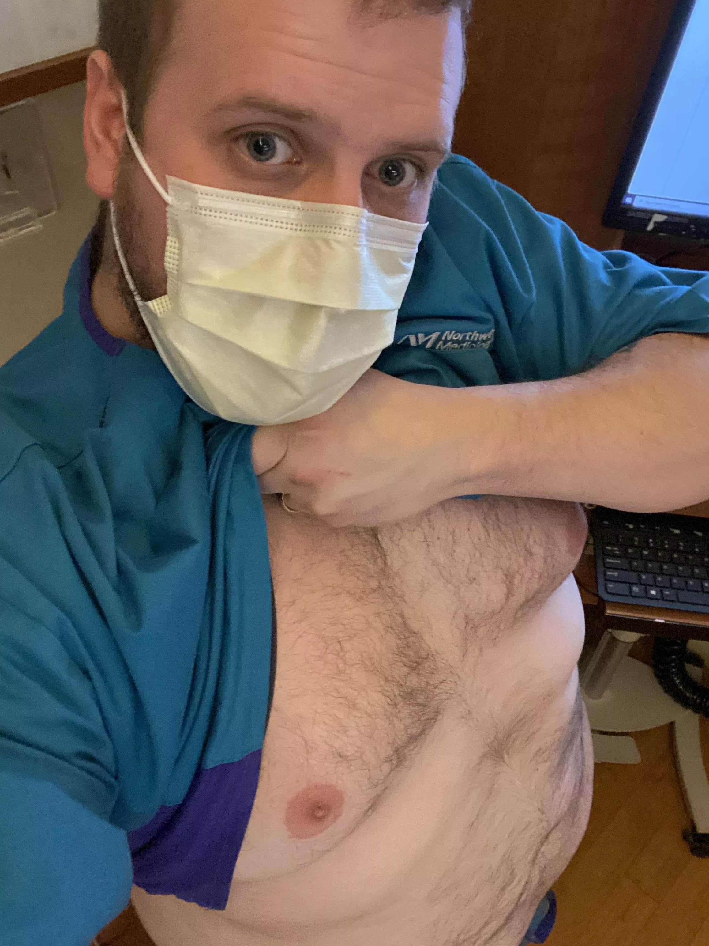 Naughty chubby nurse at work. Thoughts? posted by thickbrowsing