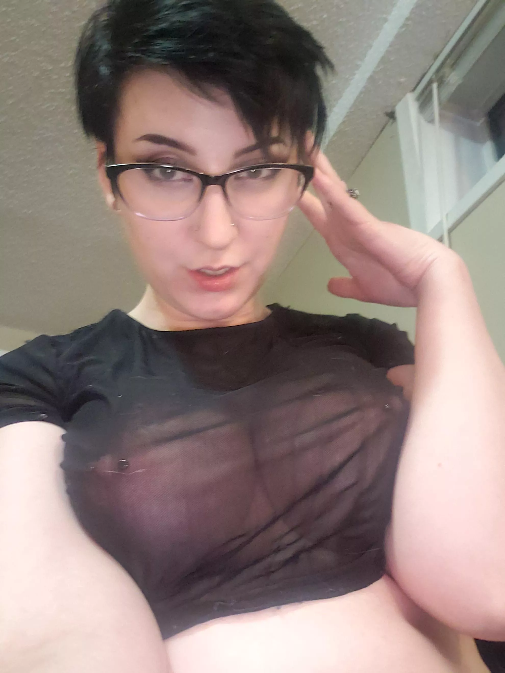 Naughty naughty girl wearing a see through shirt (OC) posted by Cami_jackson