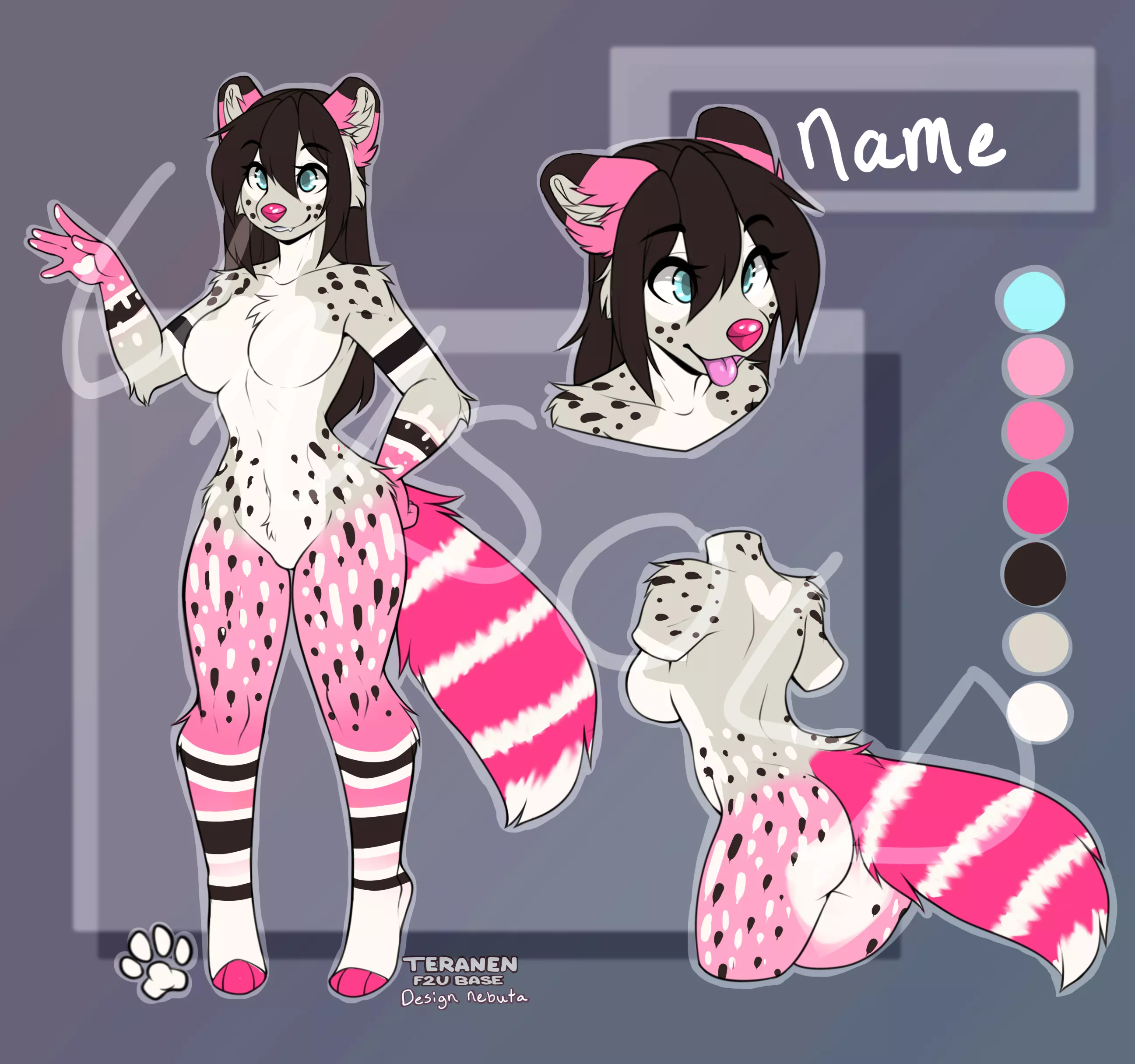 Neapolitan Ice Cream Raccoon Adopt posted by nebu-ta