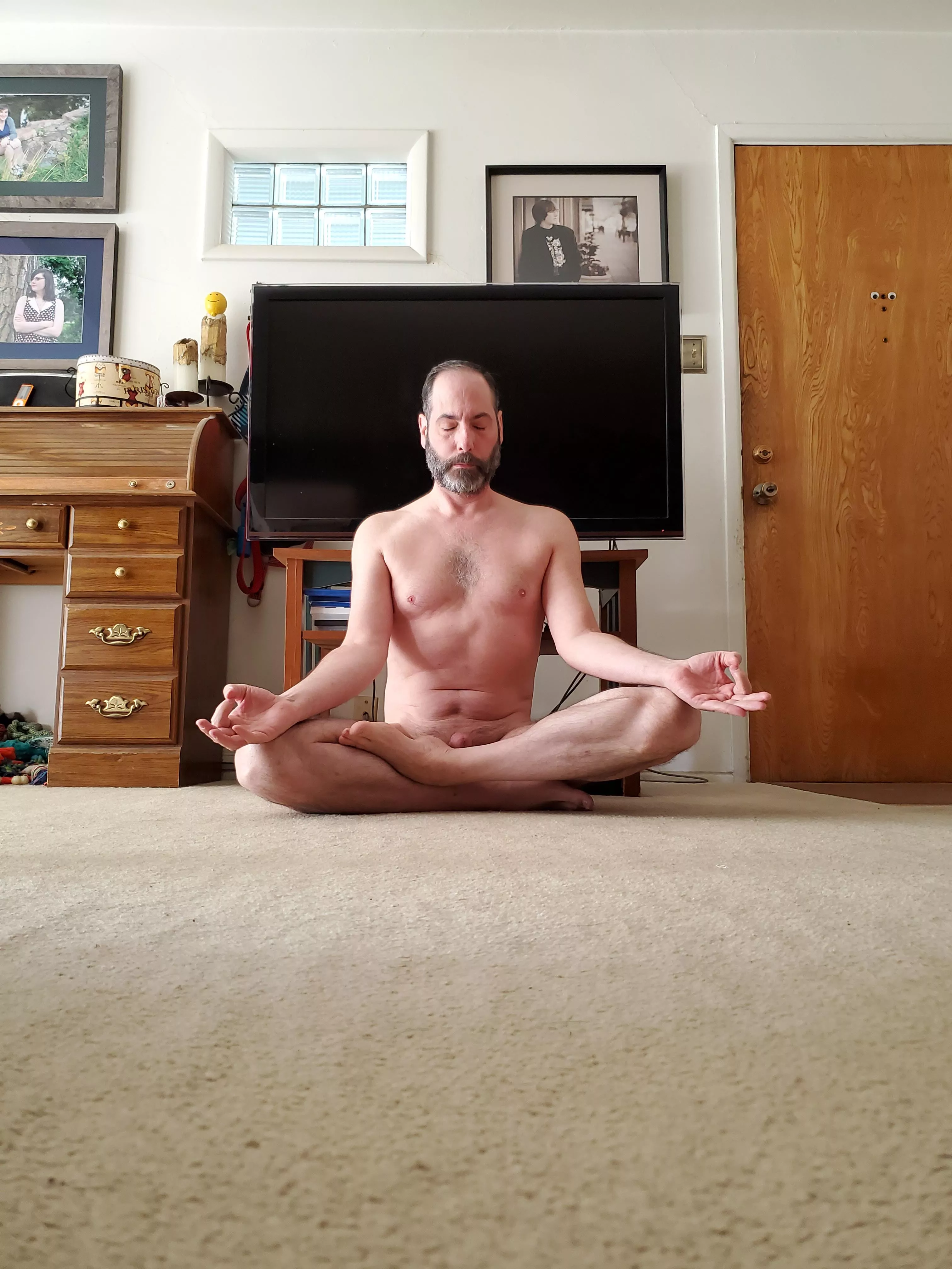 Nekkid meditation is the best! posted by nacktyoginerd