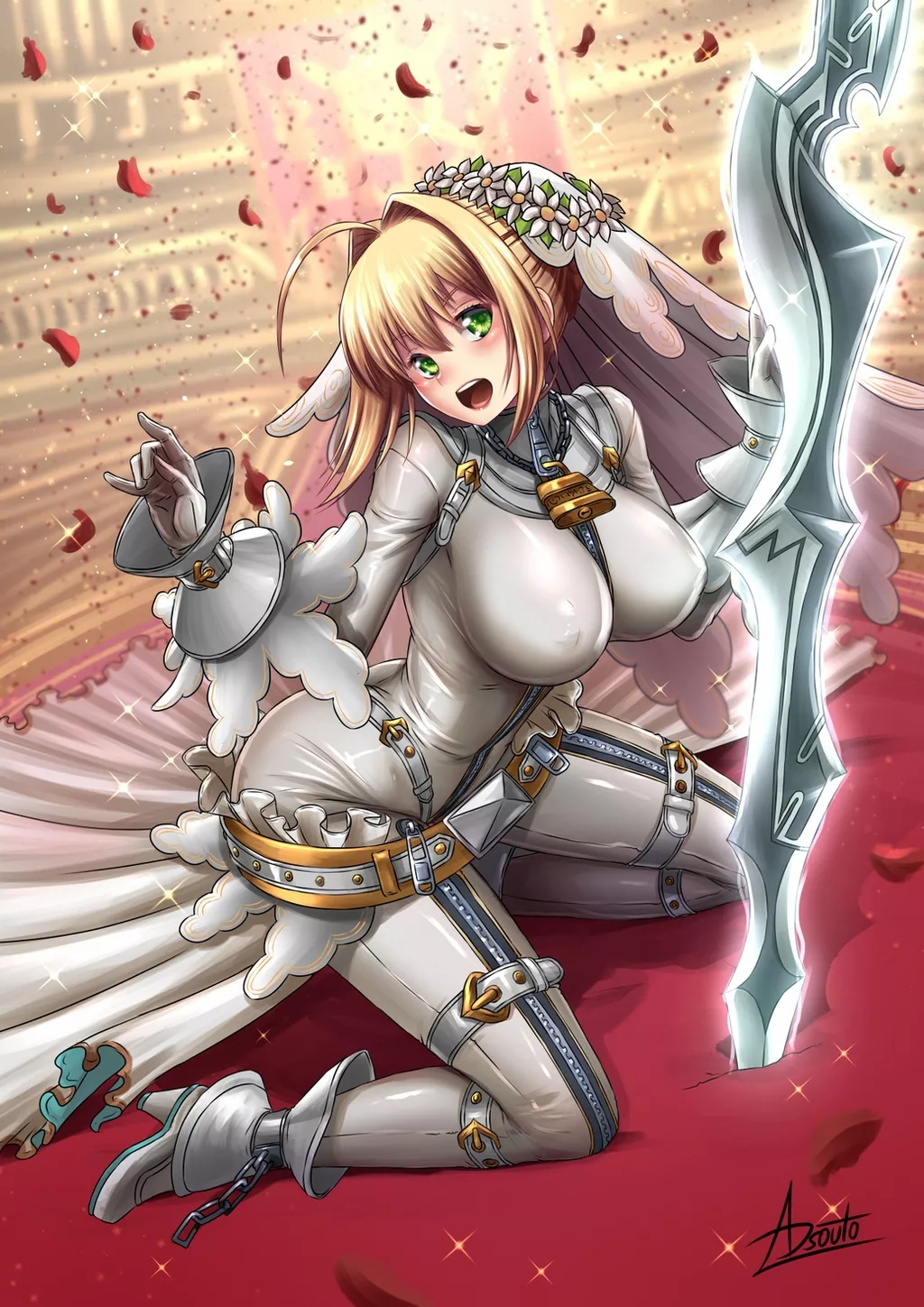 Nero Claudius Bride Skin-Tight Bodysuit (Adsouto) [Fate] posted by sequence_string