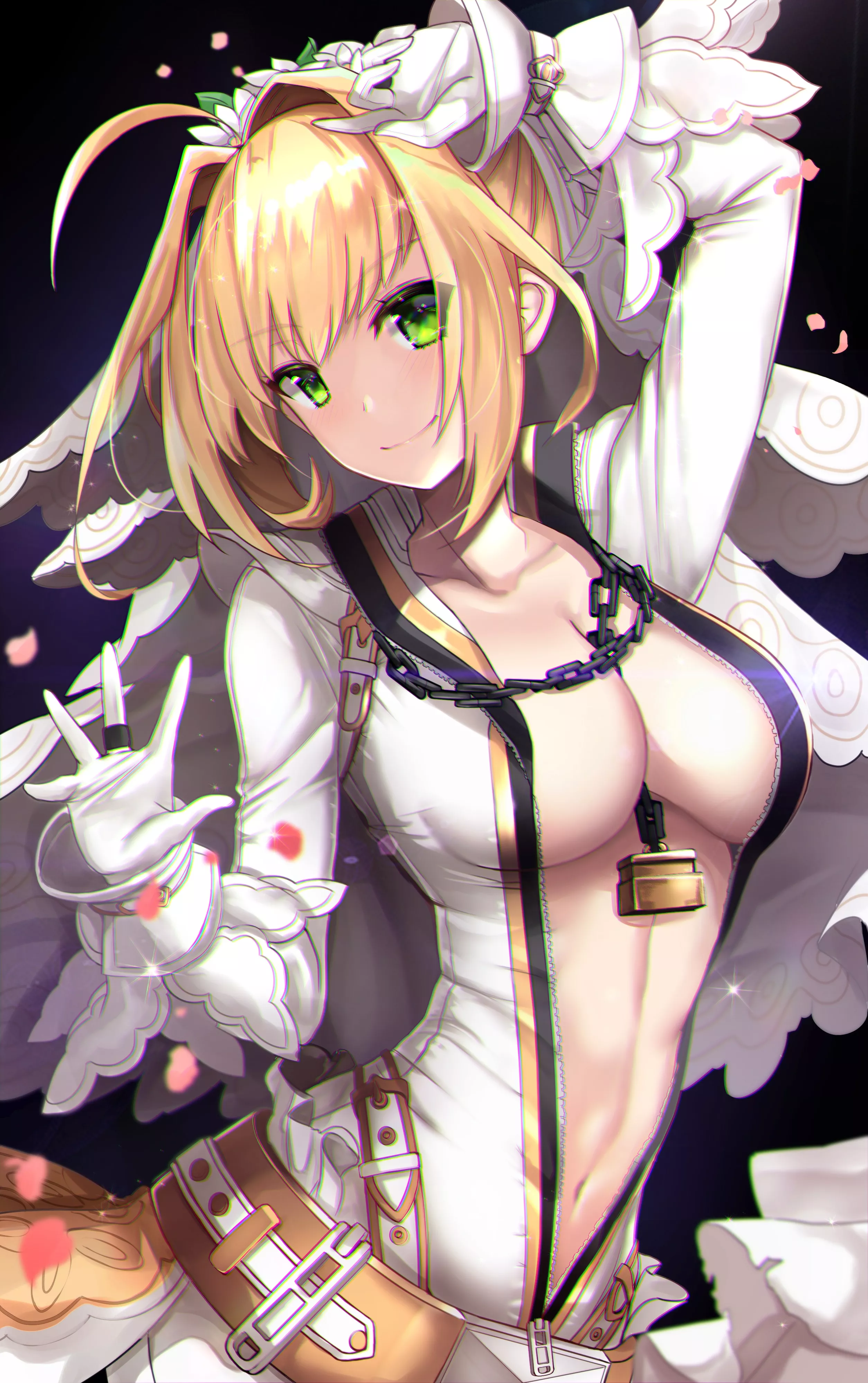 Nero Claudius Bride Unzipped Bodysuit (Untue) [Fate] posted by sequence_string