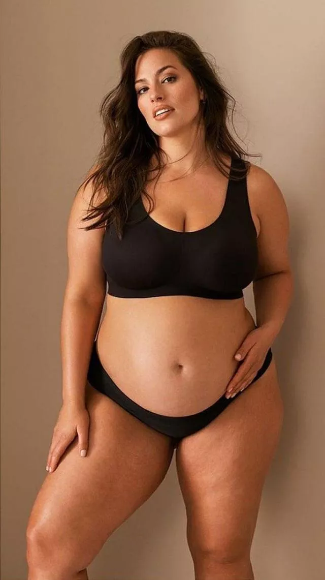 Never been in to thick or pregnant celebs before, but Ashley Graham is owning me! posted by mighty_bandit9