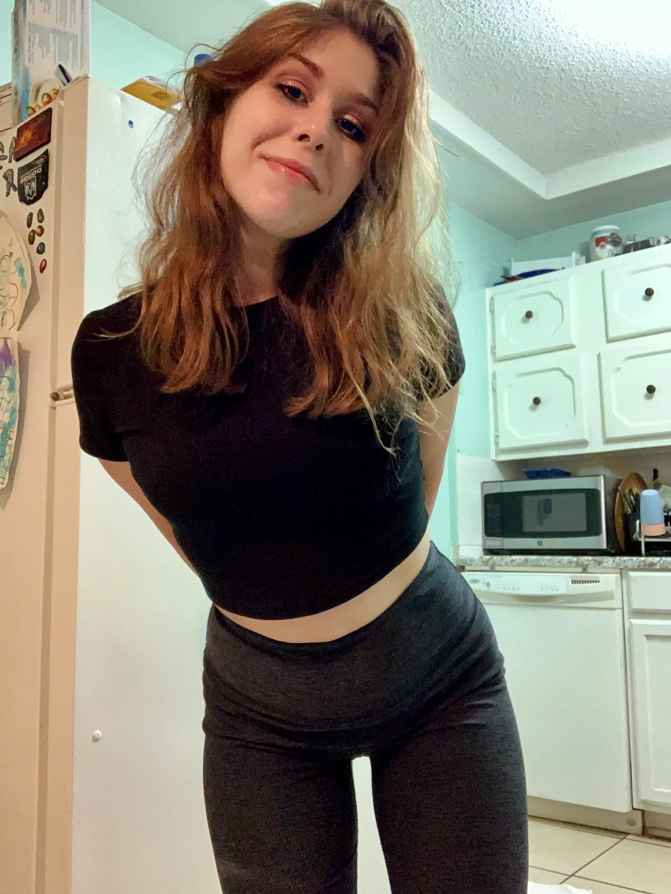 New here! Just showing a little bit of my tummy. ☺️ posted by MotherofPotatoes69