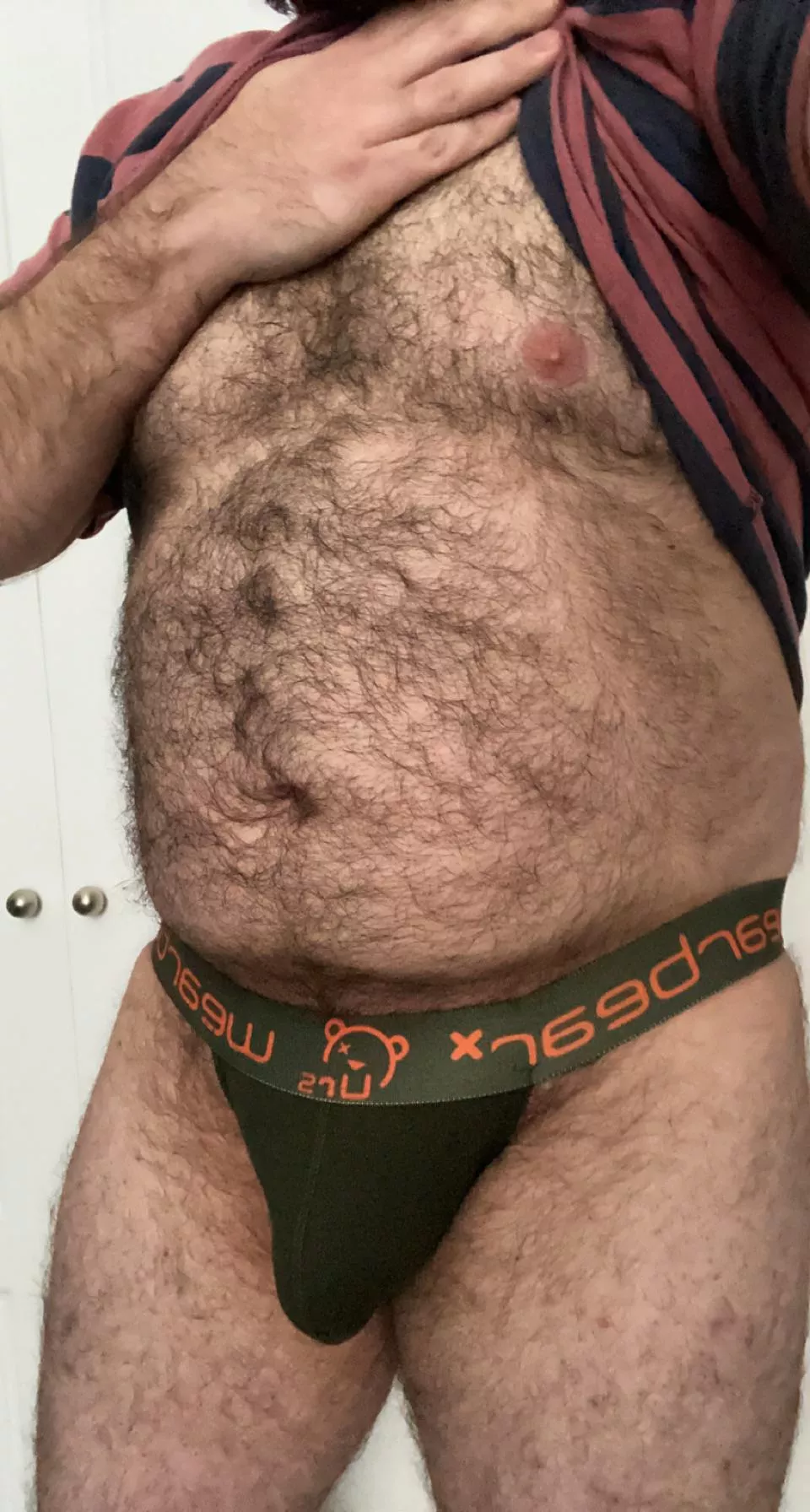 New jockstrap in the collection 😈🐻 does it look nice? posted by beardnhairy