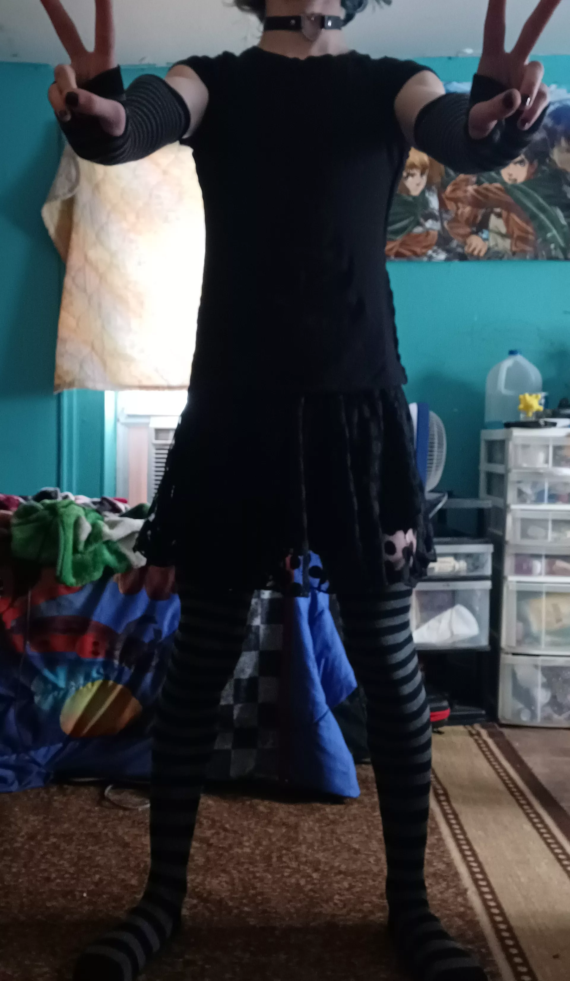 new pair of thigh highs and arms warmers just came ahhh I love them posted by Zachatonumus