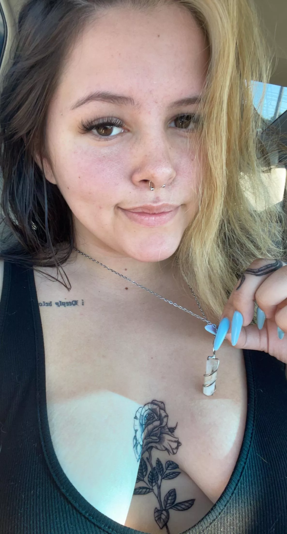 new tattoo + cleavage + crystal makes me feel hot;) (18) posted by heyimsugarylove