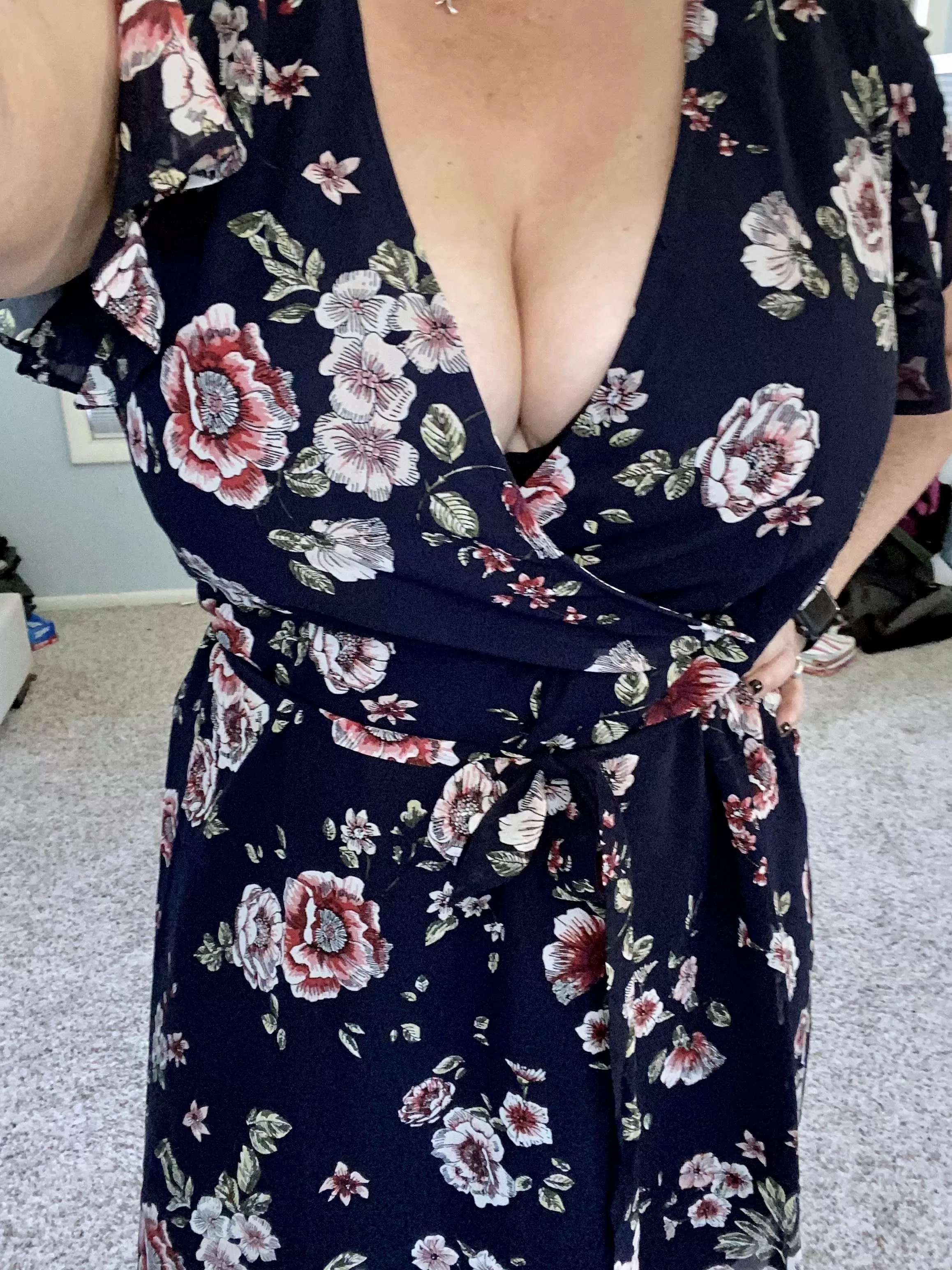 New work dress. Too much cleavage? posted by Bkfuncouple