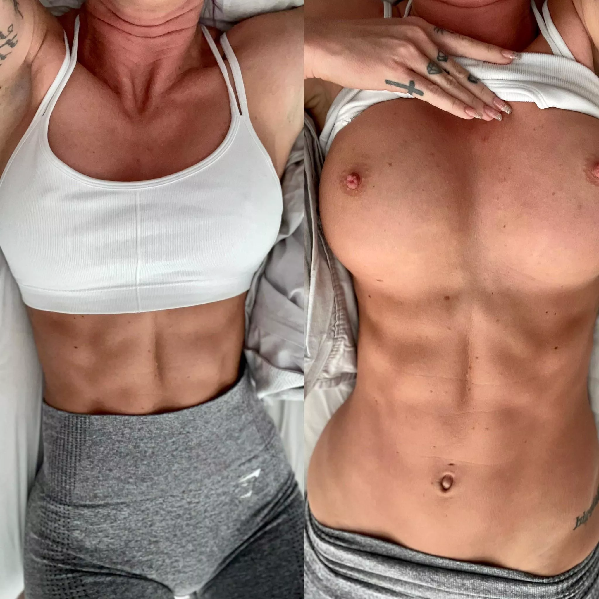 New year new abs?? 🤷🏼‍♀️😆 posted by fitcouple1188