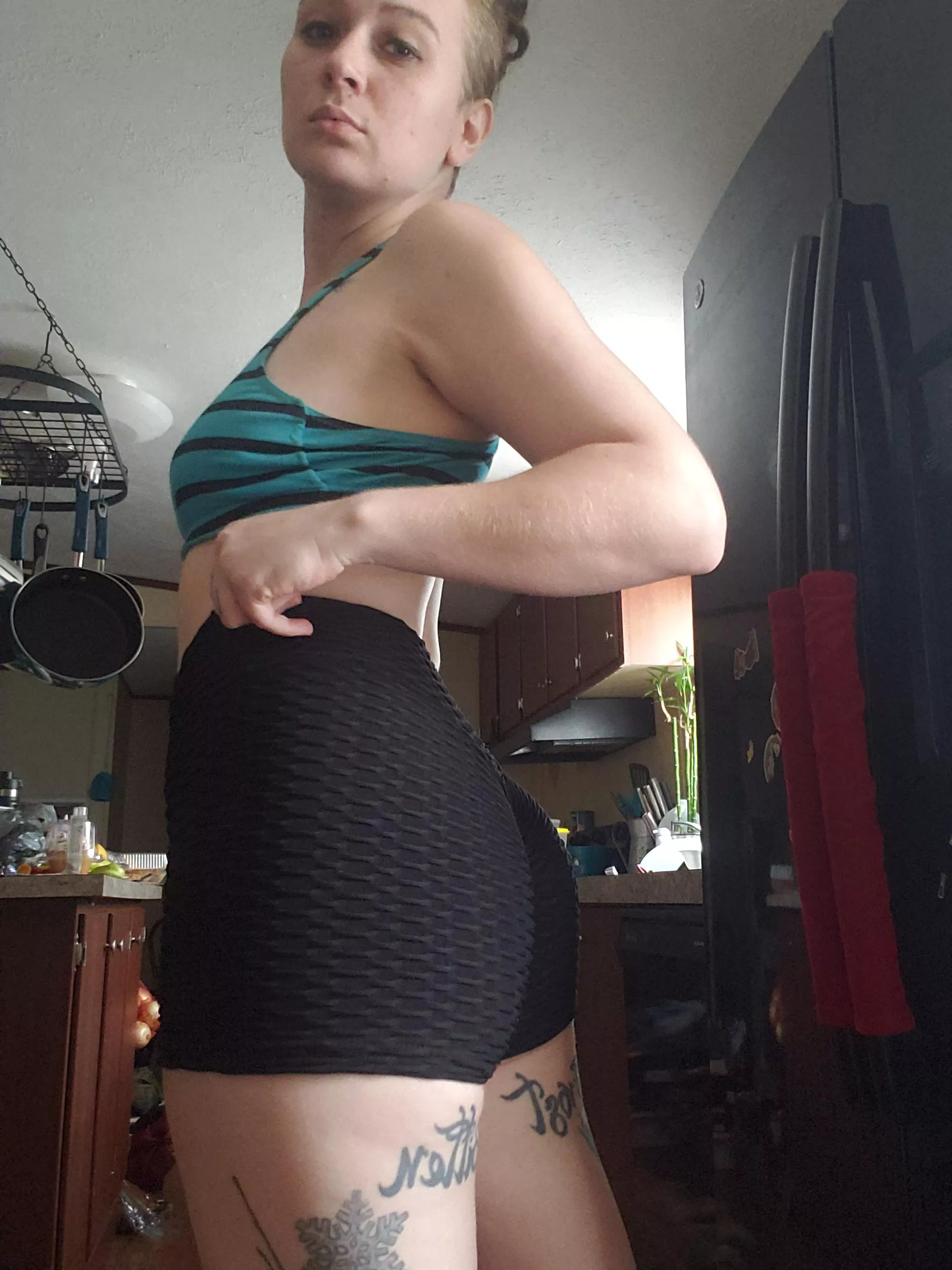 New yoga shorts. posted by Queenfrostbitten