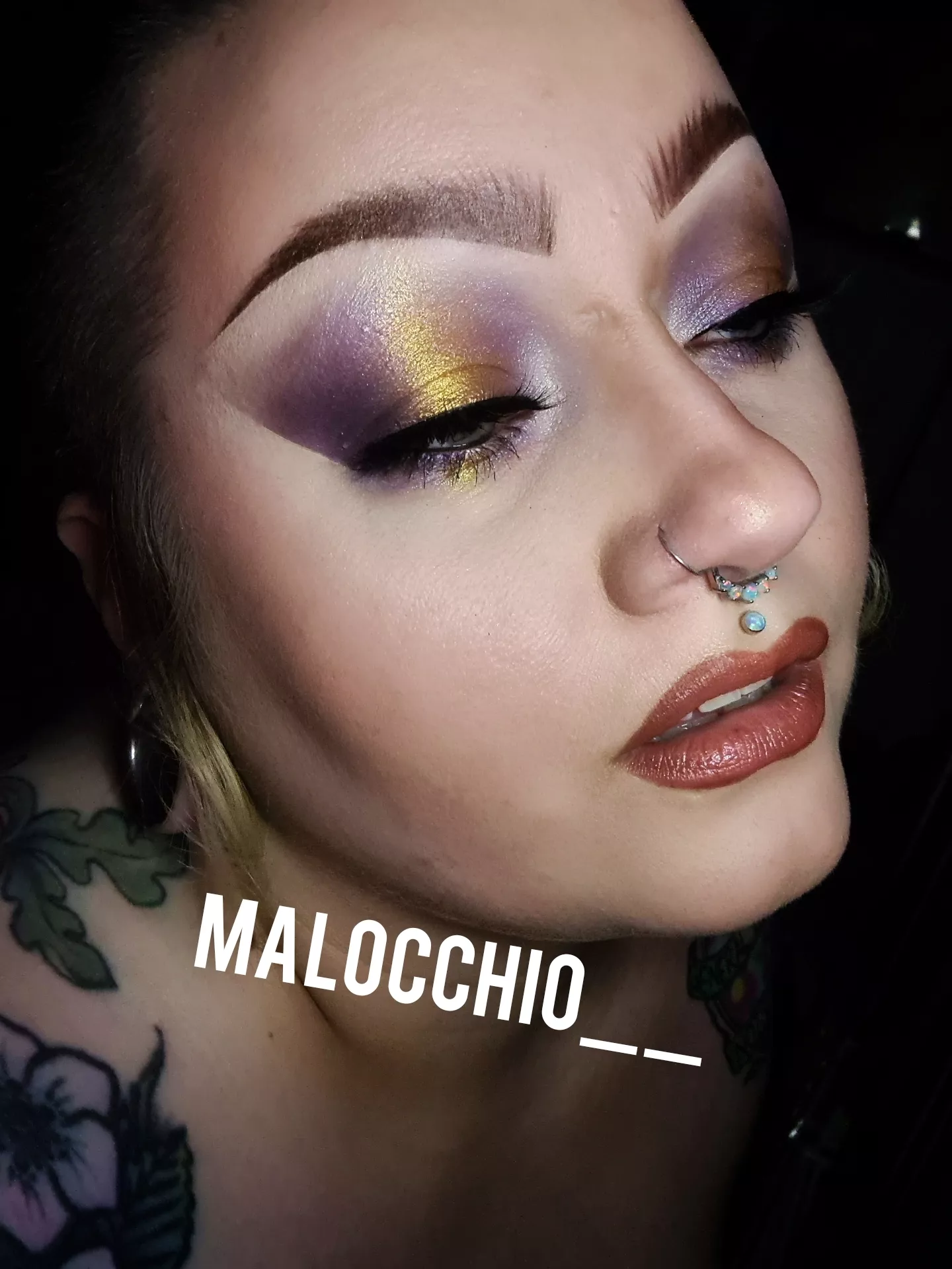 Nice subtle glam for a change. What do we think? ðŸ˜˜ posted by Malocchio__