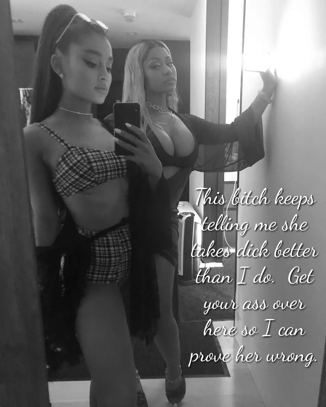 Nicki makes Ariana feel very competitive posted by mywishforyou