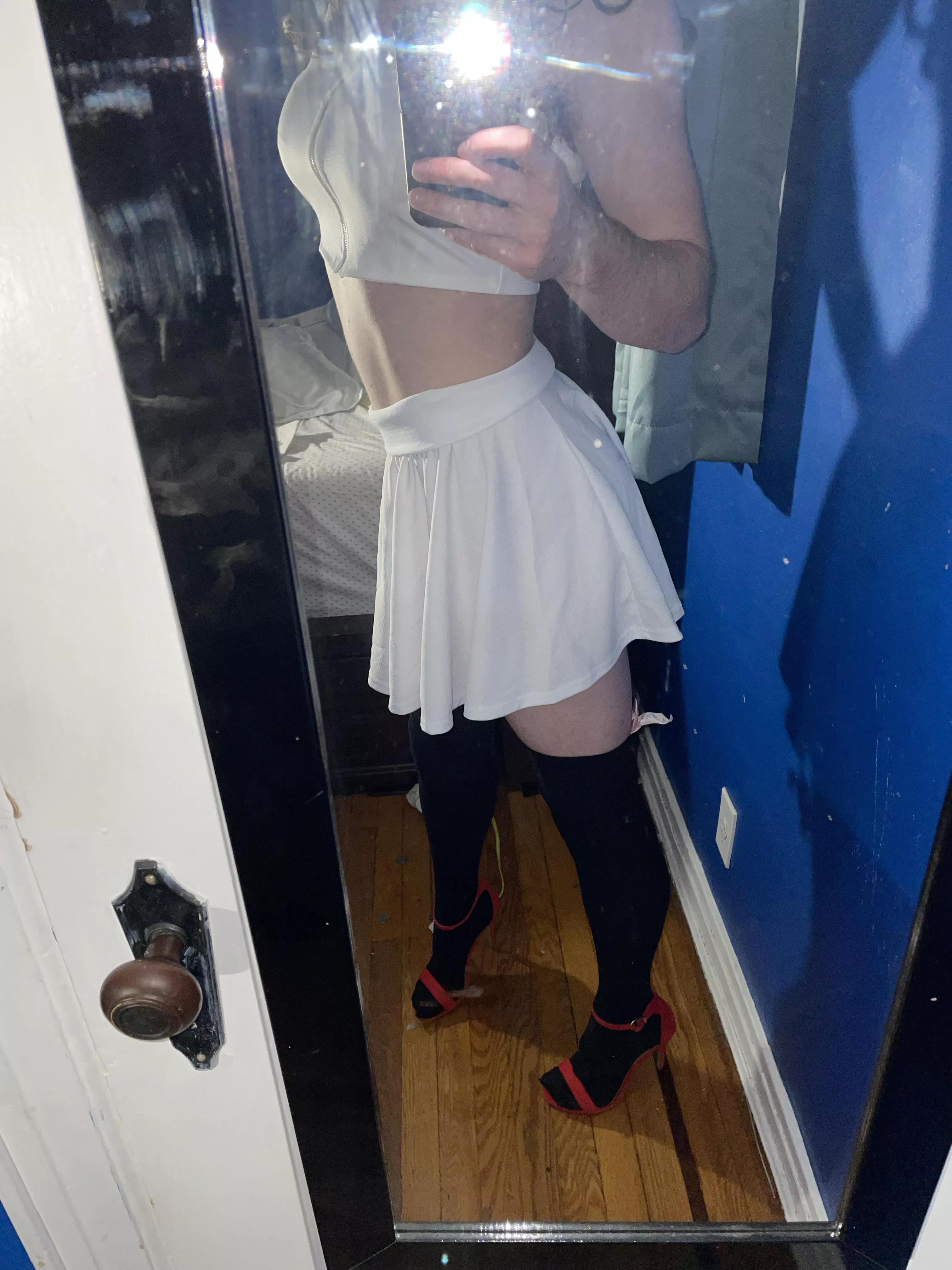 🙈🥰no matter how hard i try to quit i always end up back in skirts!🙈🥰 posted by switchty69