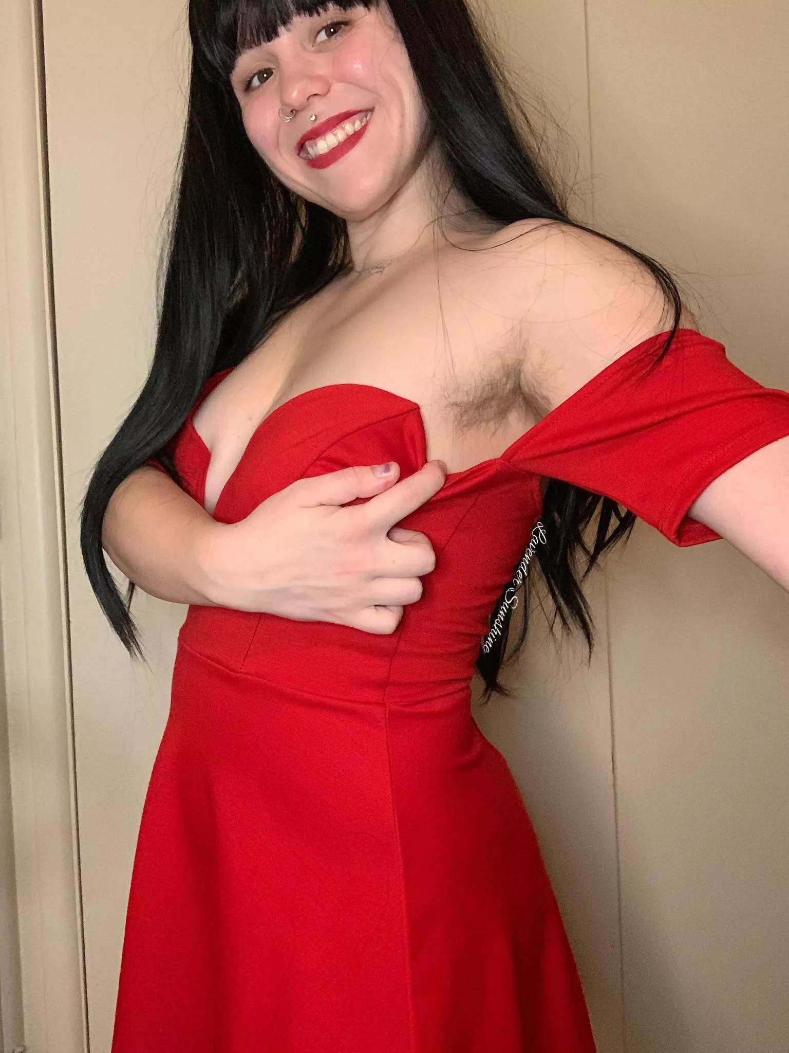 no matter the occasion, the armpits stay unshaved posted by Lavendersunshinebaby