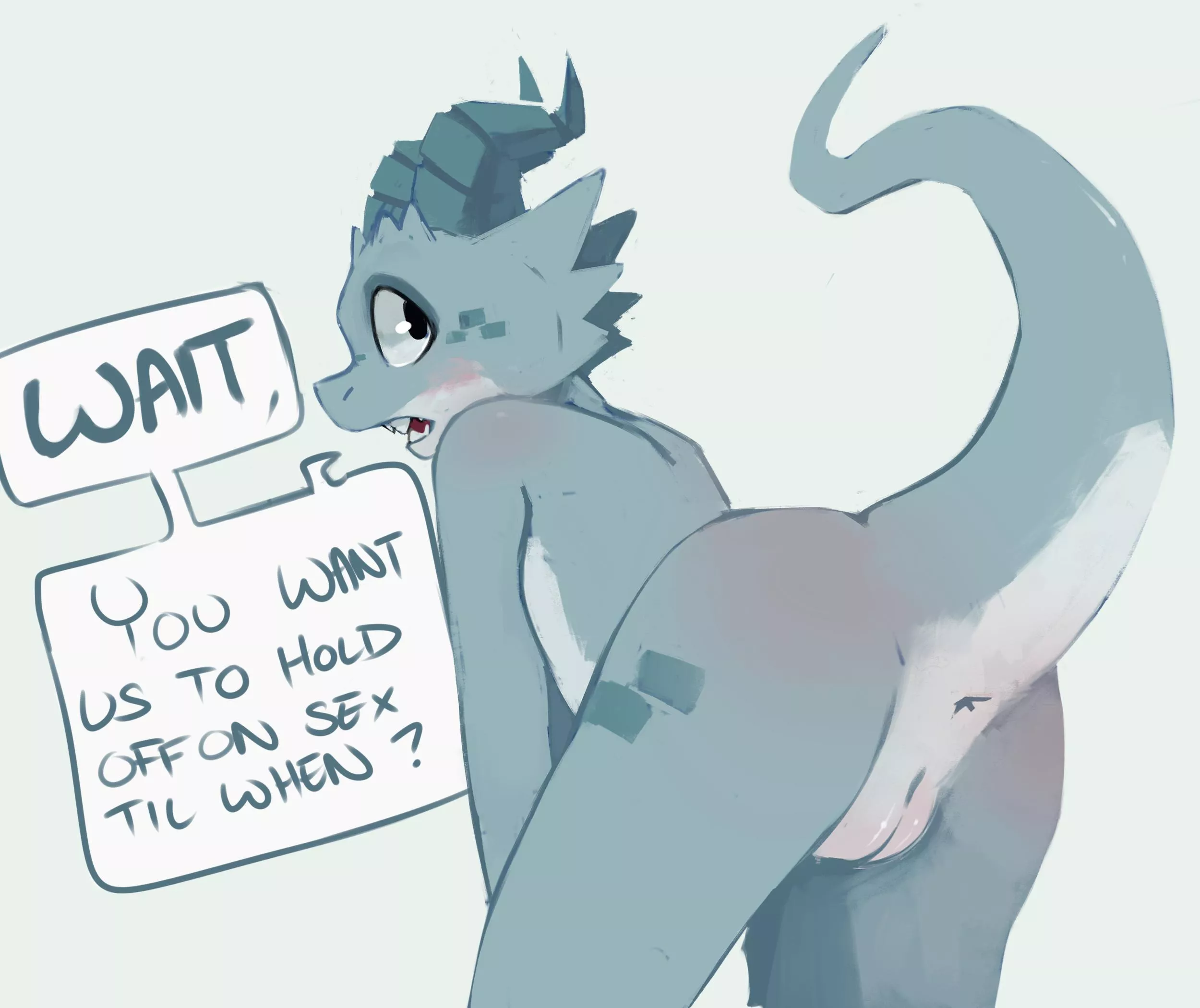 No Nut November, cumming soon. Or not. [F] (Elijah-Draws) posted by OwO_Bot