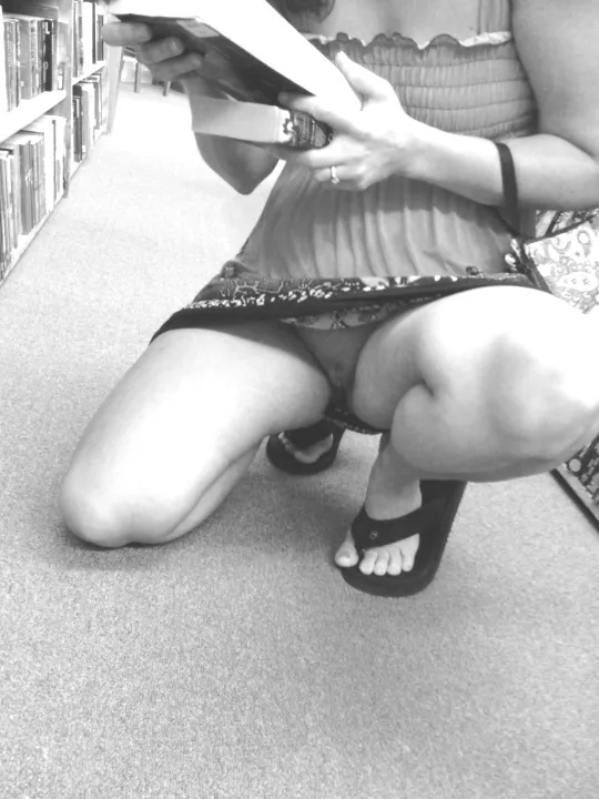 No panties in Book Store. posted by tequila_sin