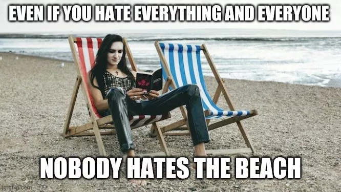 Nobody hates the beach posted by Zen-bunny