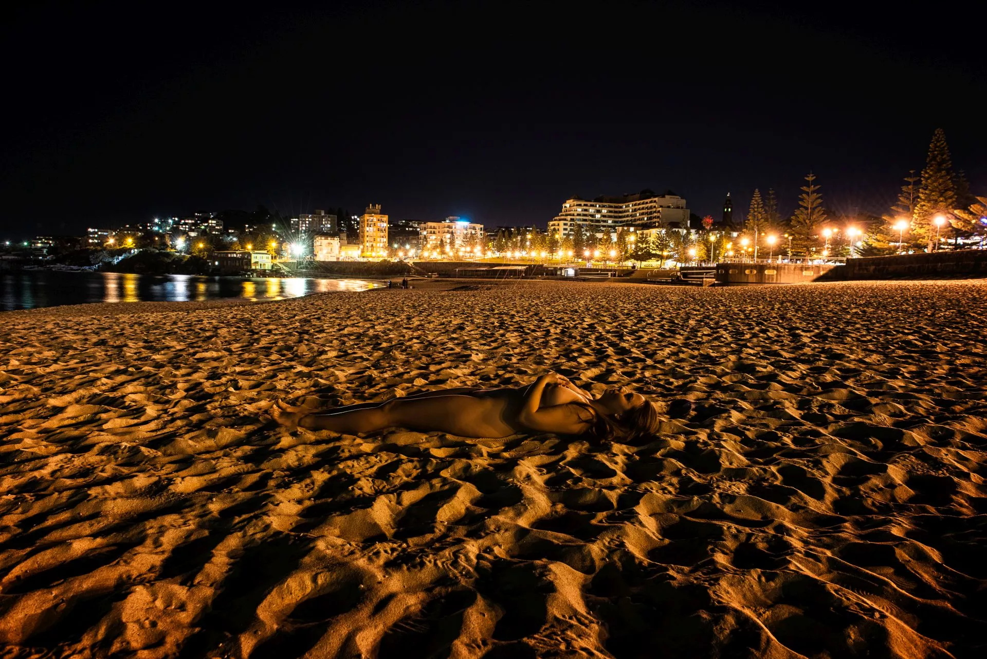 Noctura (by Alec Dawson) - beach at night posted by NaturistPictures