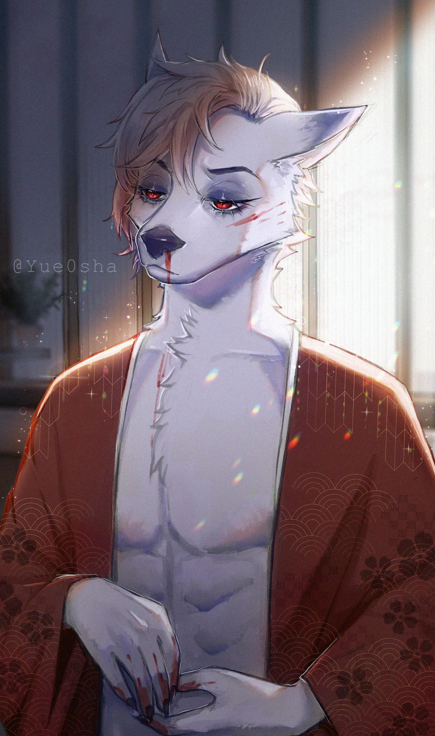 Nosebleed / Art by Me posted by Yue0sha