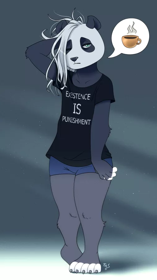 Not a morning person (Art by me) posted by SketchyTas