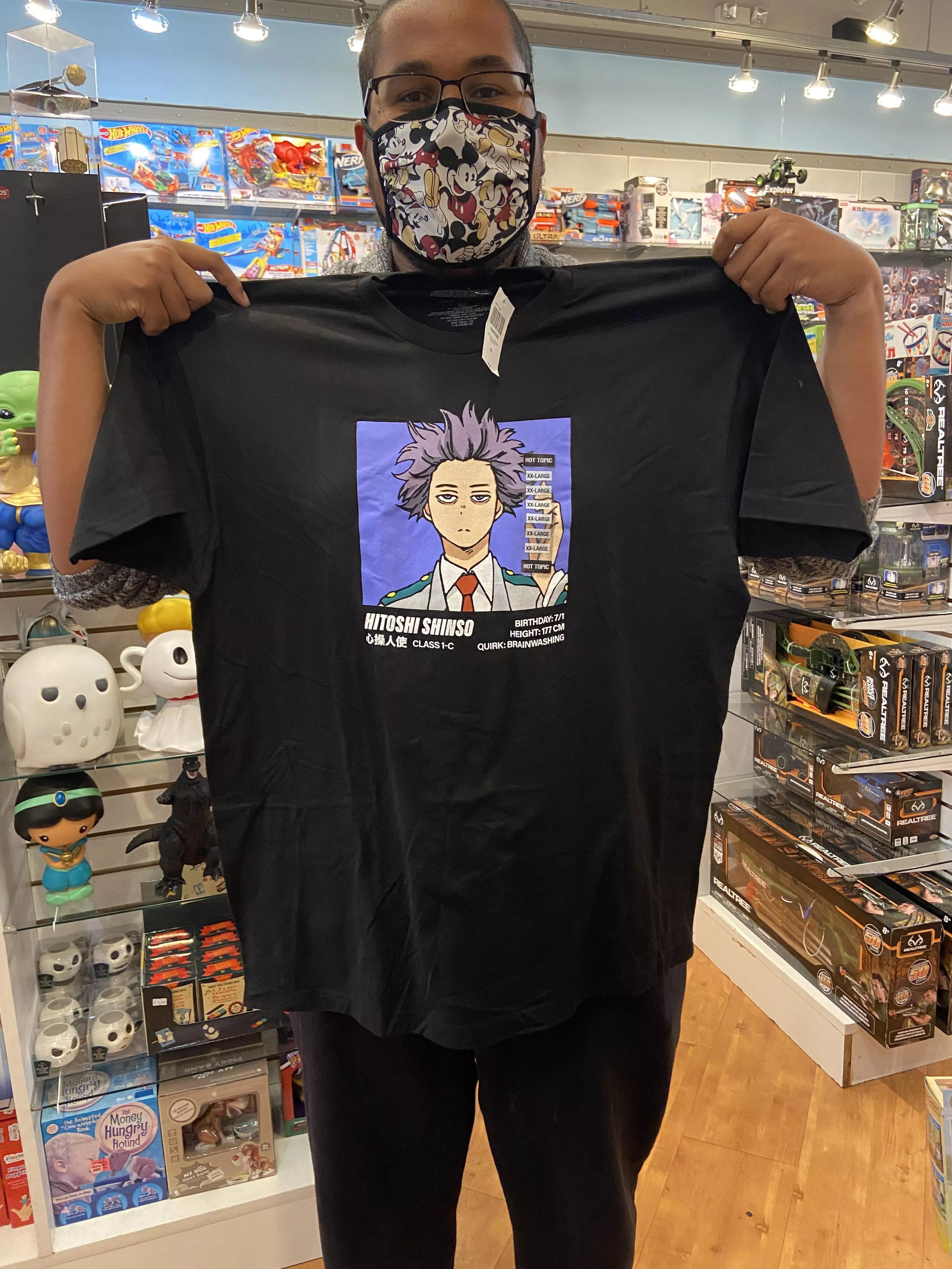 Not me being an anime dork and freaking over getting a shirt with my favorite character on it😅 posted by photoguy1171648