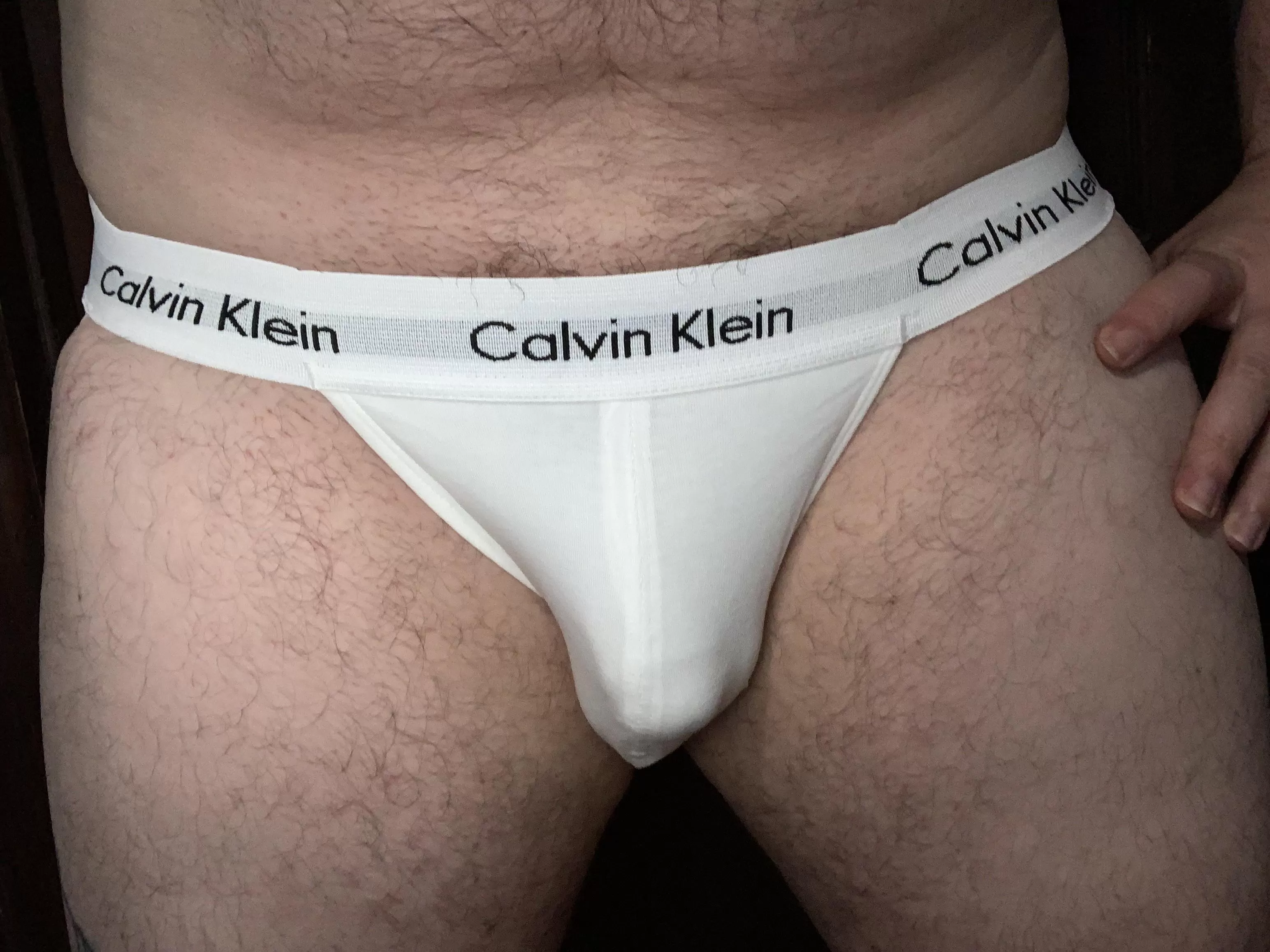 Nothing fancy, just a white Calvin Klein jockstrap posted by weexistinacommunity