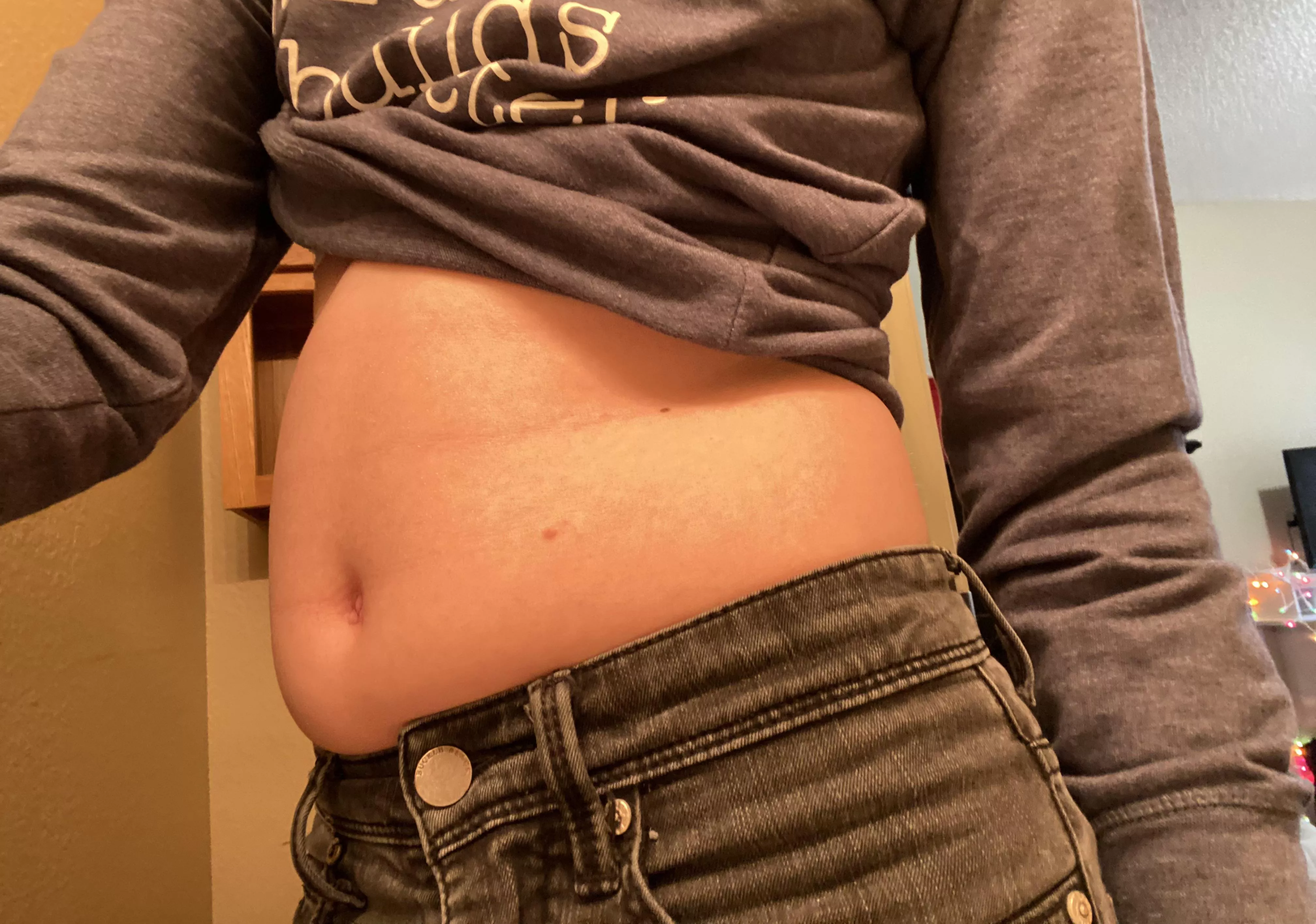 nowhere near big enough, but my empty bellyâ€™s puffier now! posted by metrosexualanxiety