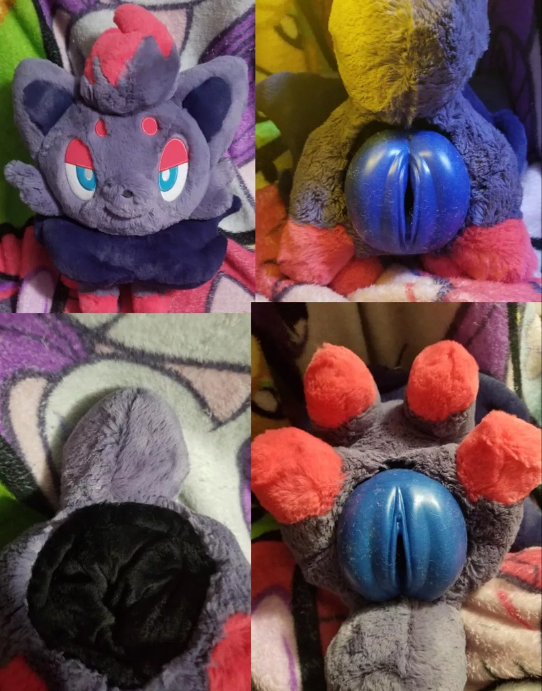 NSFW fuckable large ultra soft Pokemon Zorua with one large SPH for Bad Dragon's Zoie vixen fox toy posted by Furry-sale