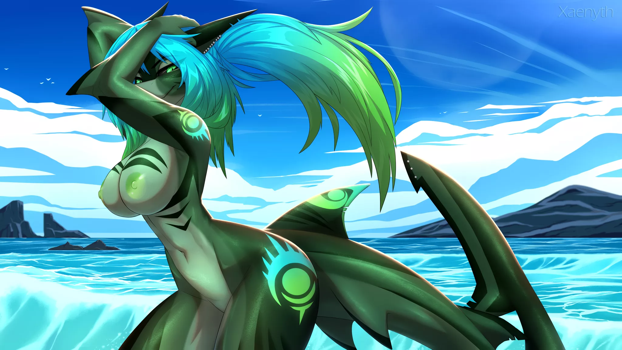 Nude Beach [F] (Xaenyth) posted by 5headedragon