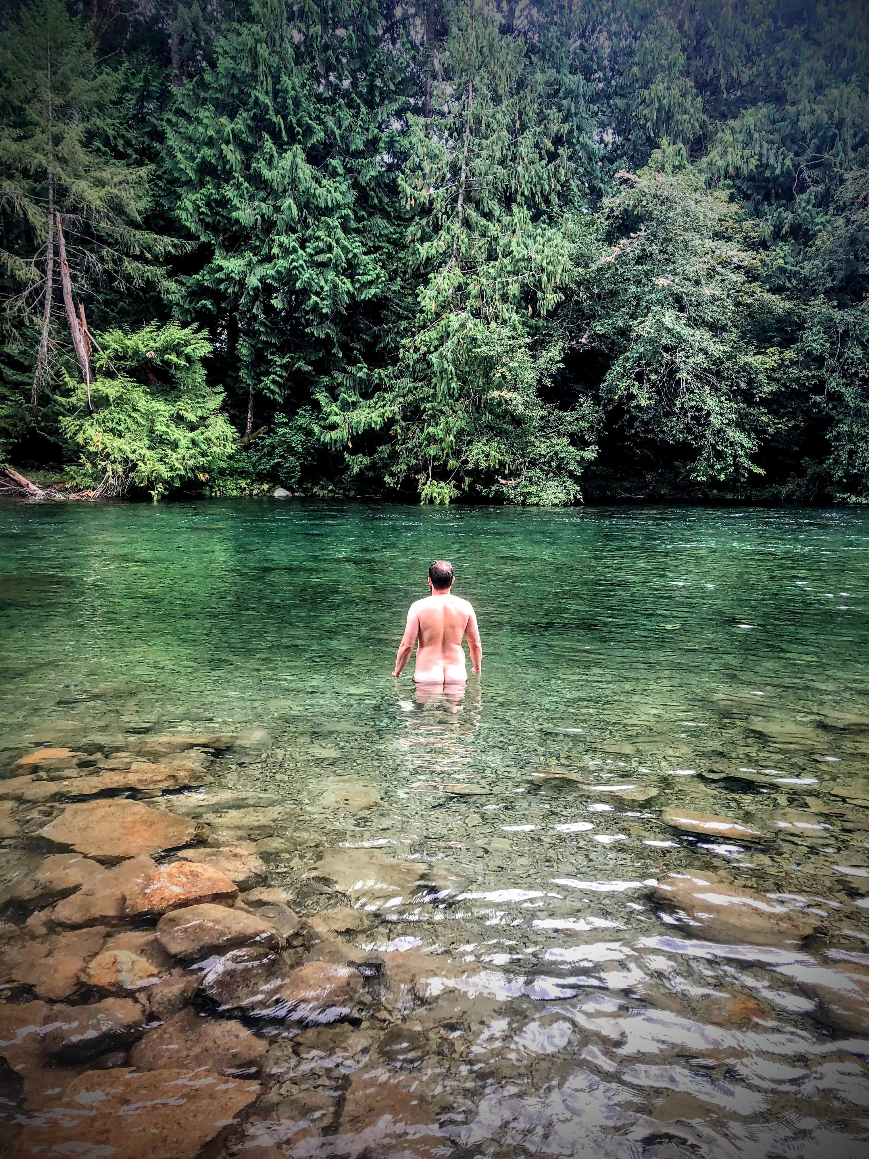 Nude in nature at Nymph Falls in British Columbia. The water was VERY cold but I couldn't resist! posted by Canadian-Brandon