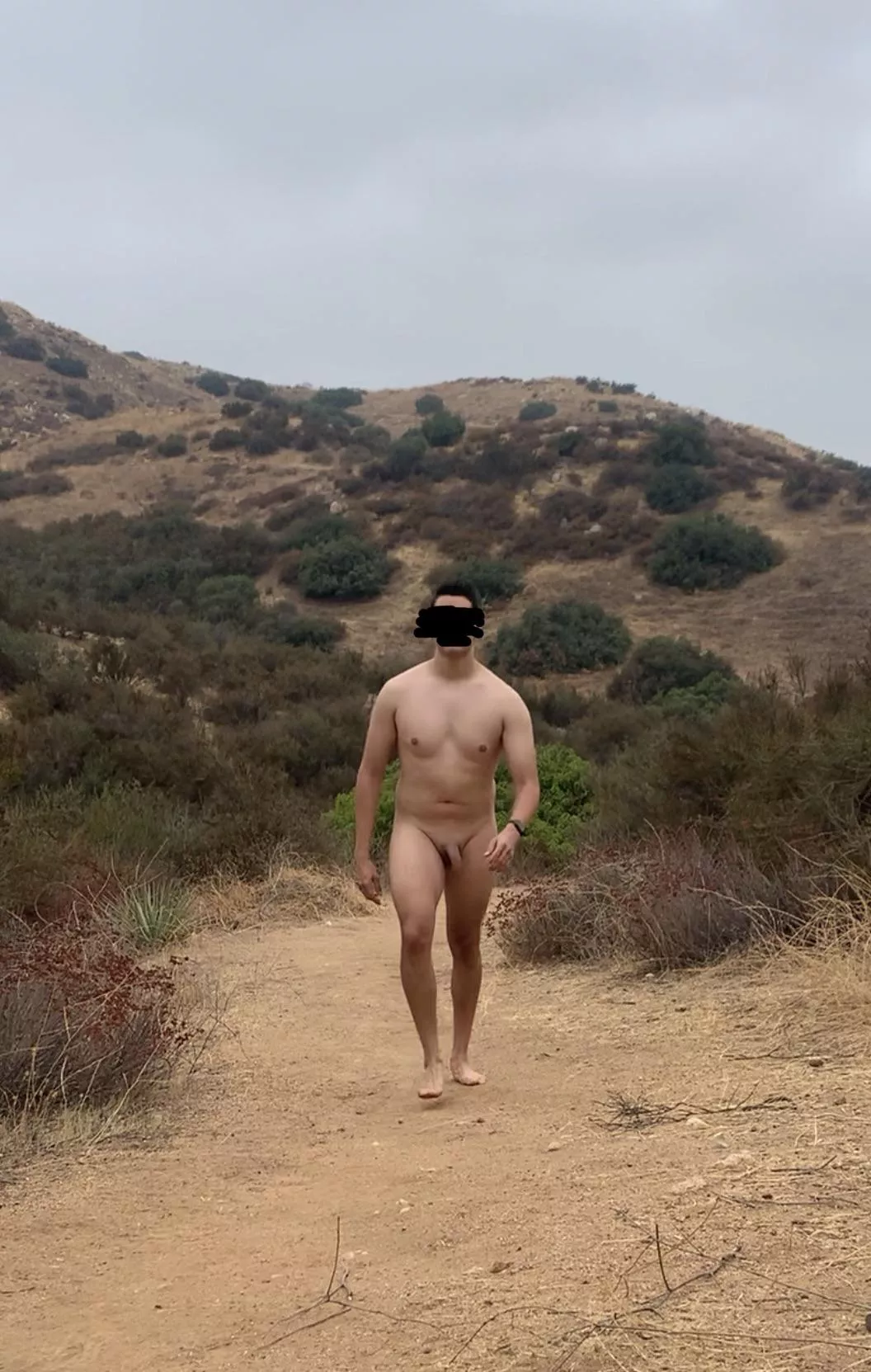 Nude on a trail posted by NudistInLosAngeles